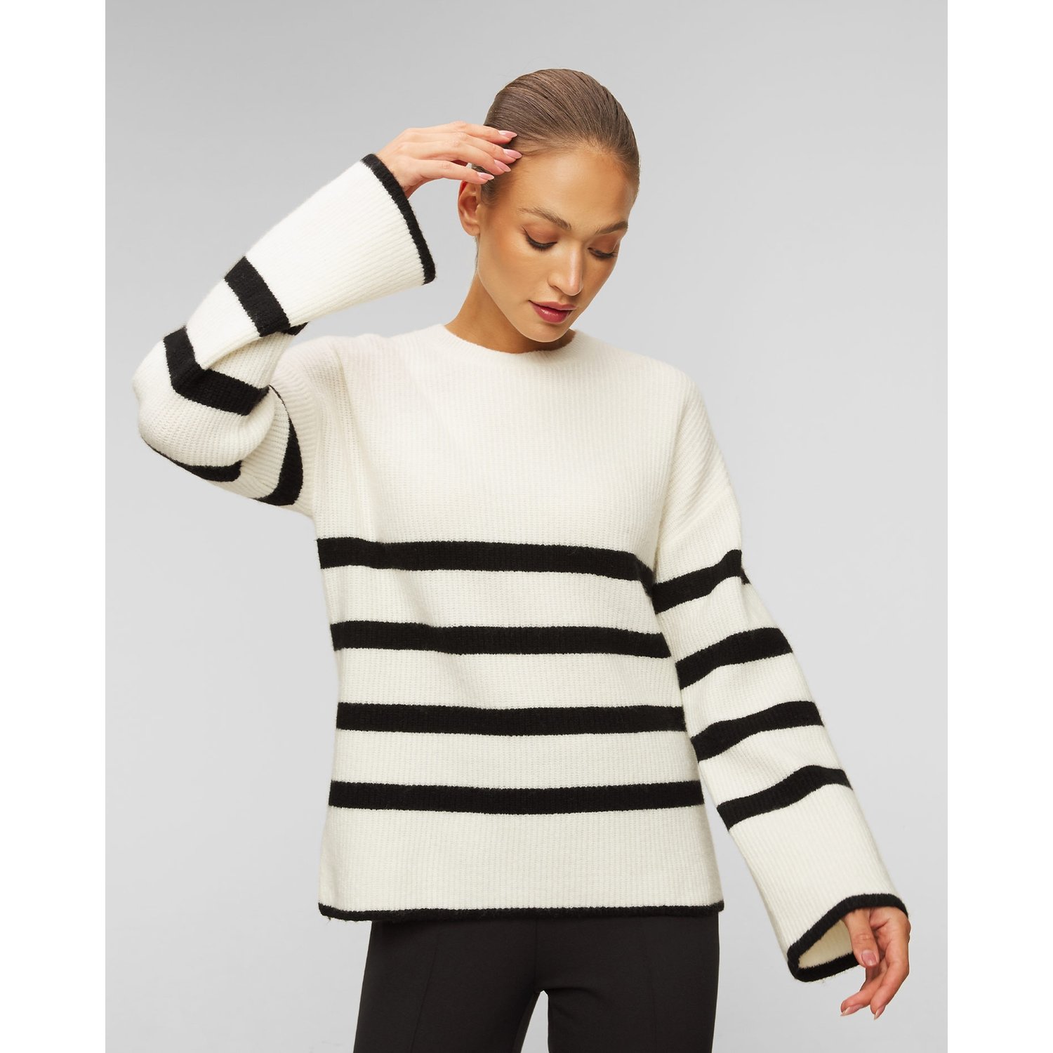 Sweter Z Kaszmirem W Paski Damski Juvia Sira