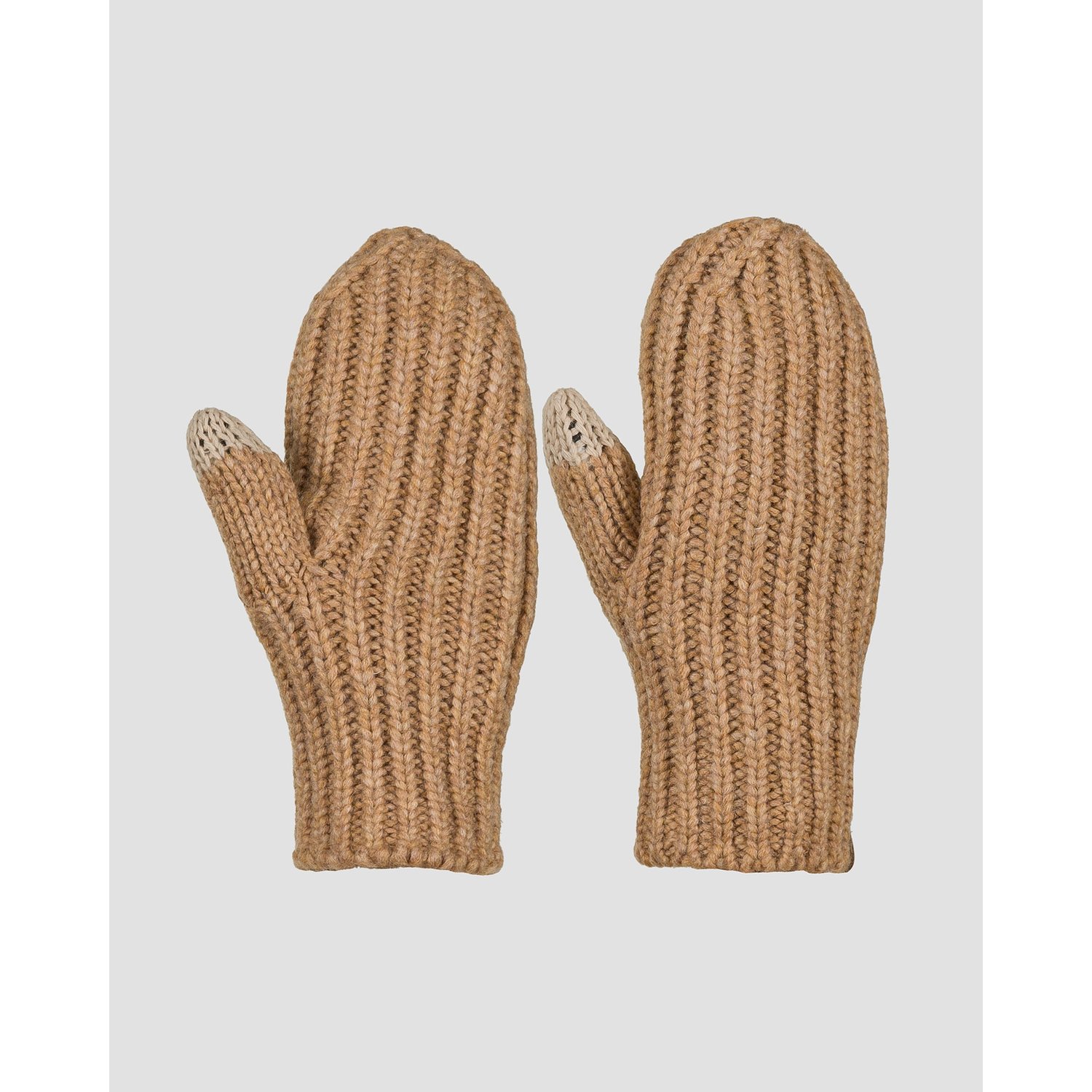 Rękawiczki Damskie Ugg Chunky Rib Mitten Brązowe