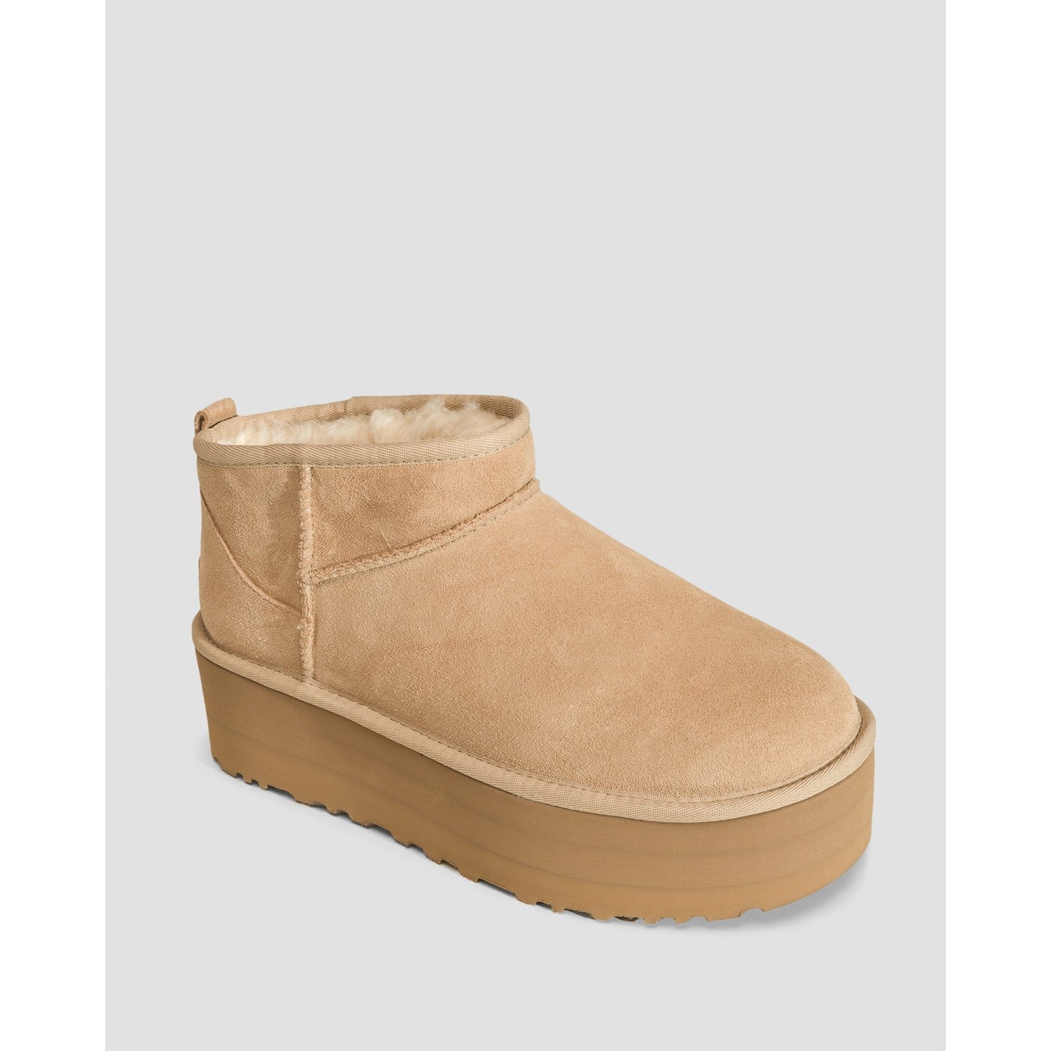 Buty Na Platformie Z Owczej Skóry Ugg Classic Ultra Mini Platform
