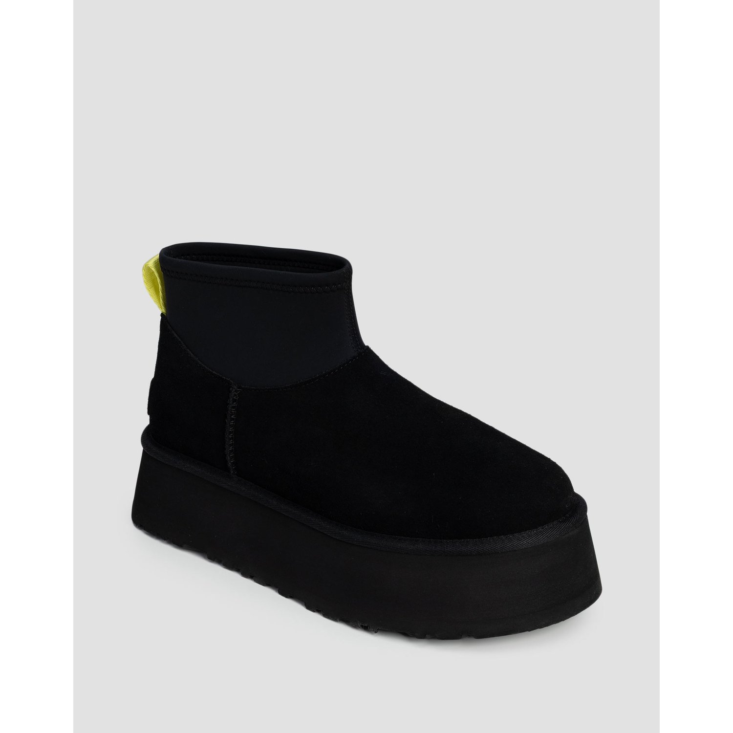 Buty Ze Skóry Damskie Ugg Classic Mini Dipper Czarne