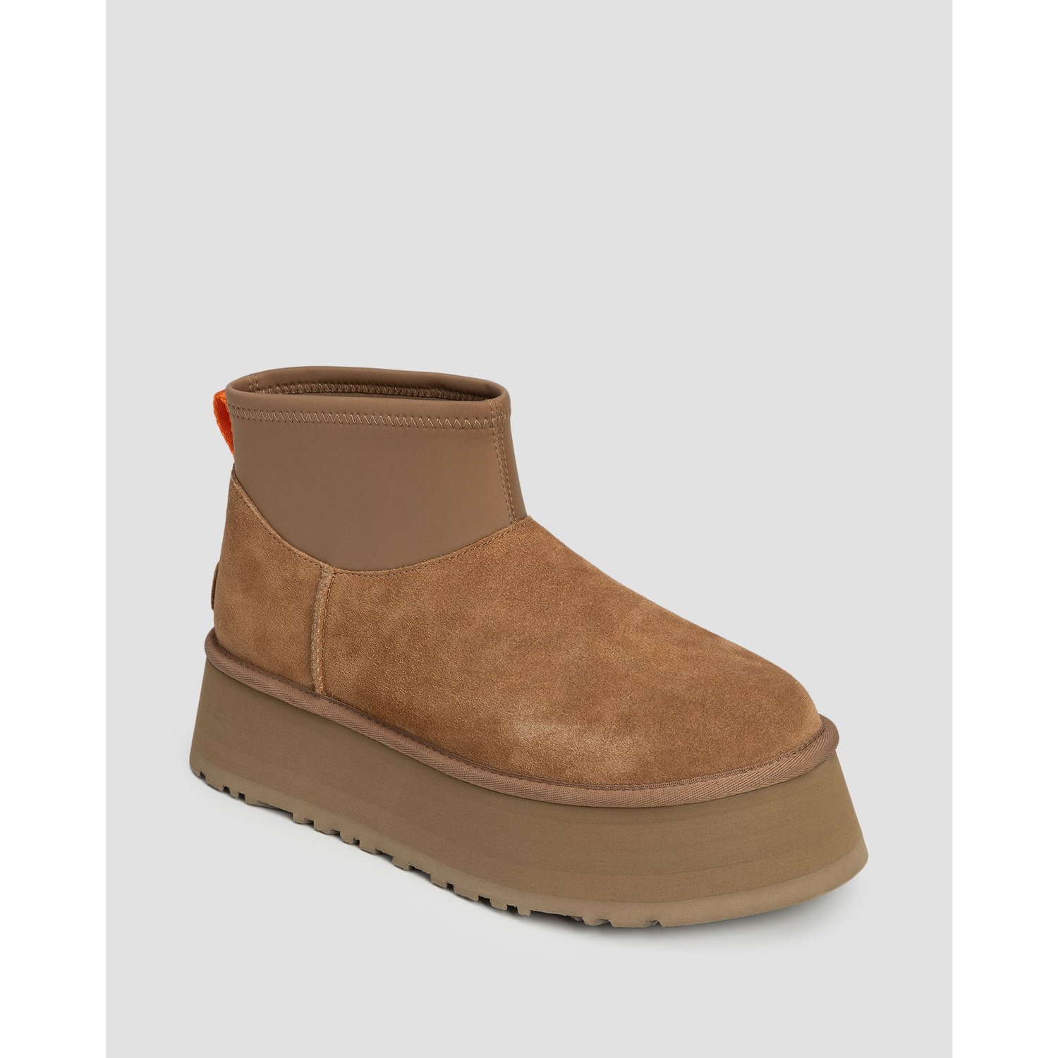 Buty Ze Skóry Damskie Ugg Classic Mini Dipper Brązowe