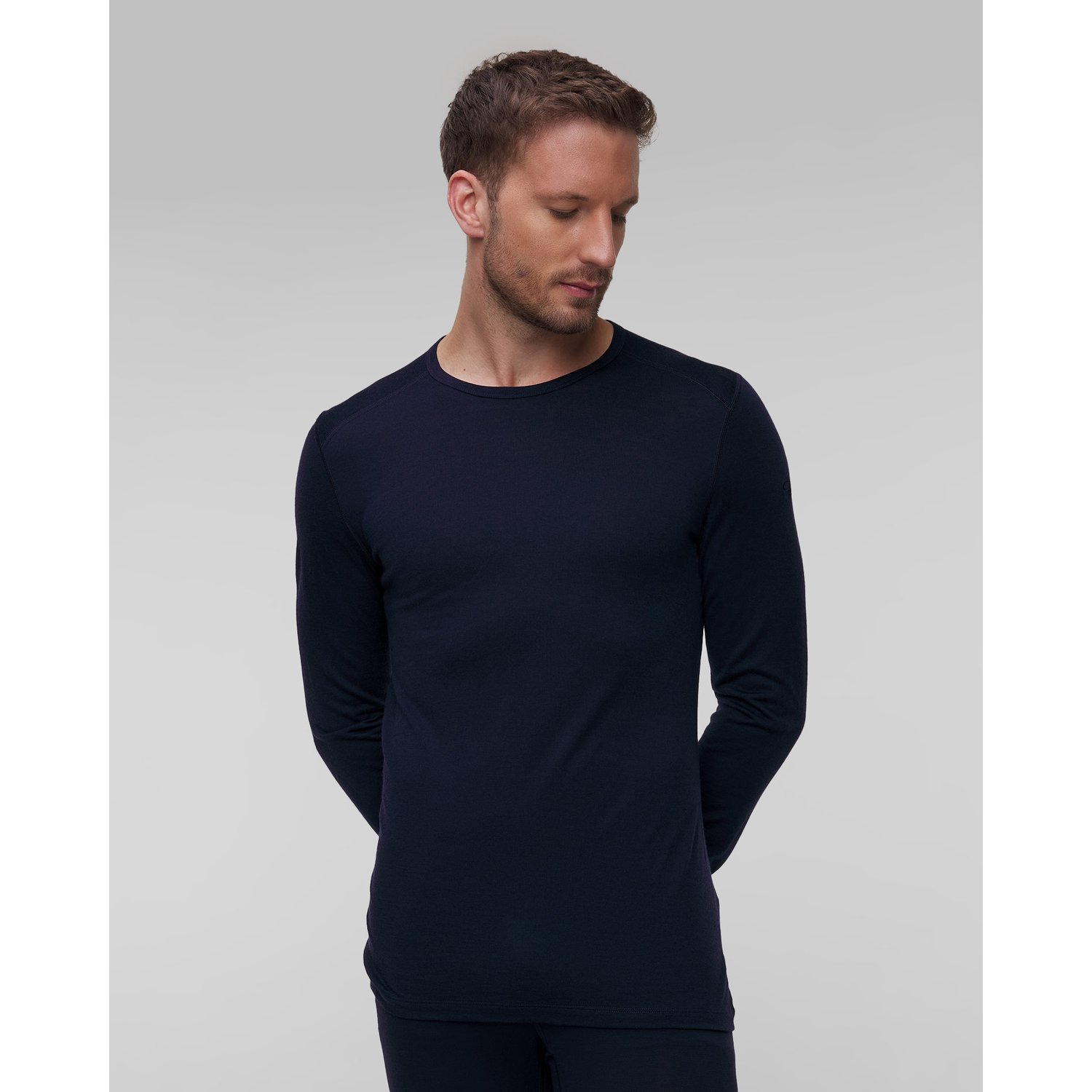 Longsleeve Termoaktywny Męski Icebreaker 200 Oasis Ls Crewe Granatowy