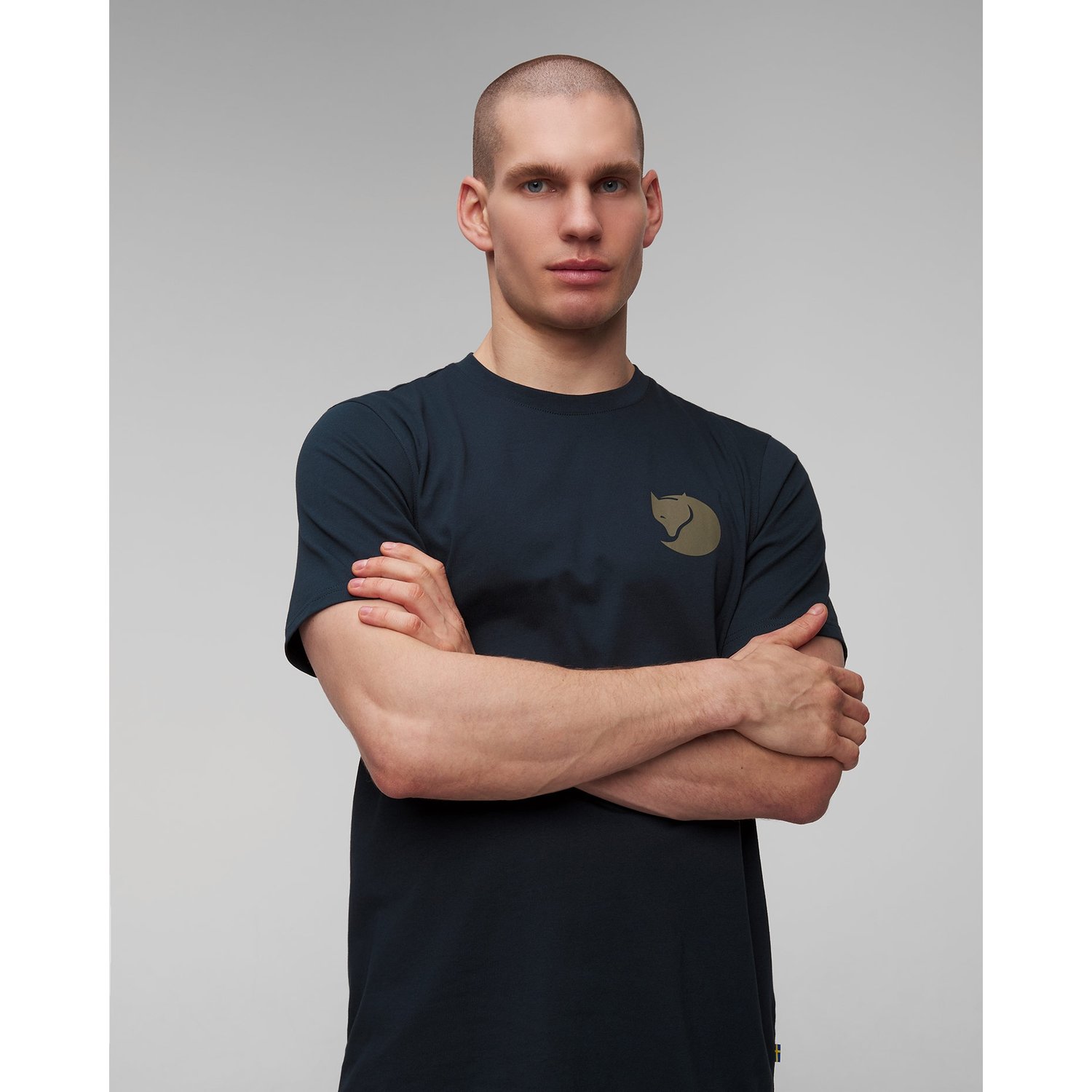 Granatowy T-shirt Męski Fjallraven Walk With Nature M