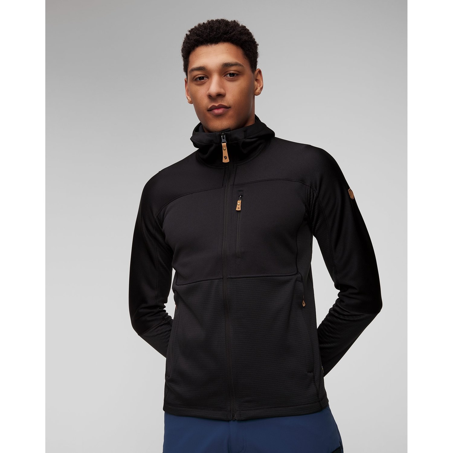 Czarna Bluza Polarowa Męska Fjallraven Abisko Trail Fleece M