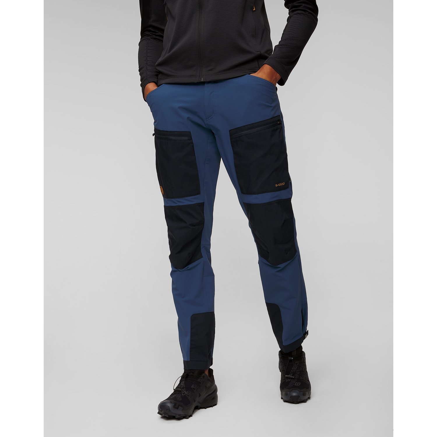 Niebiesko-granatowe Spodnie Trekkingowe Męskie Fjallraven Keb Agile Trousers M