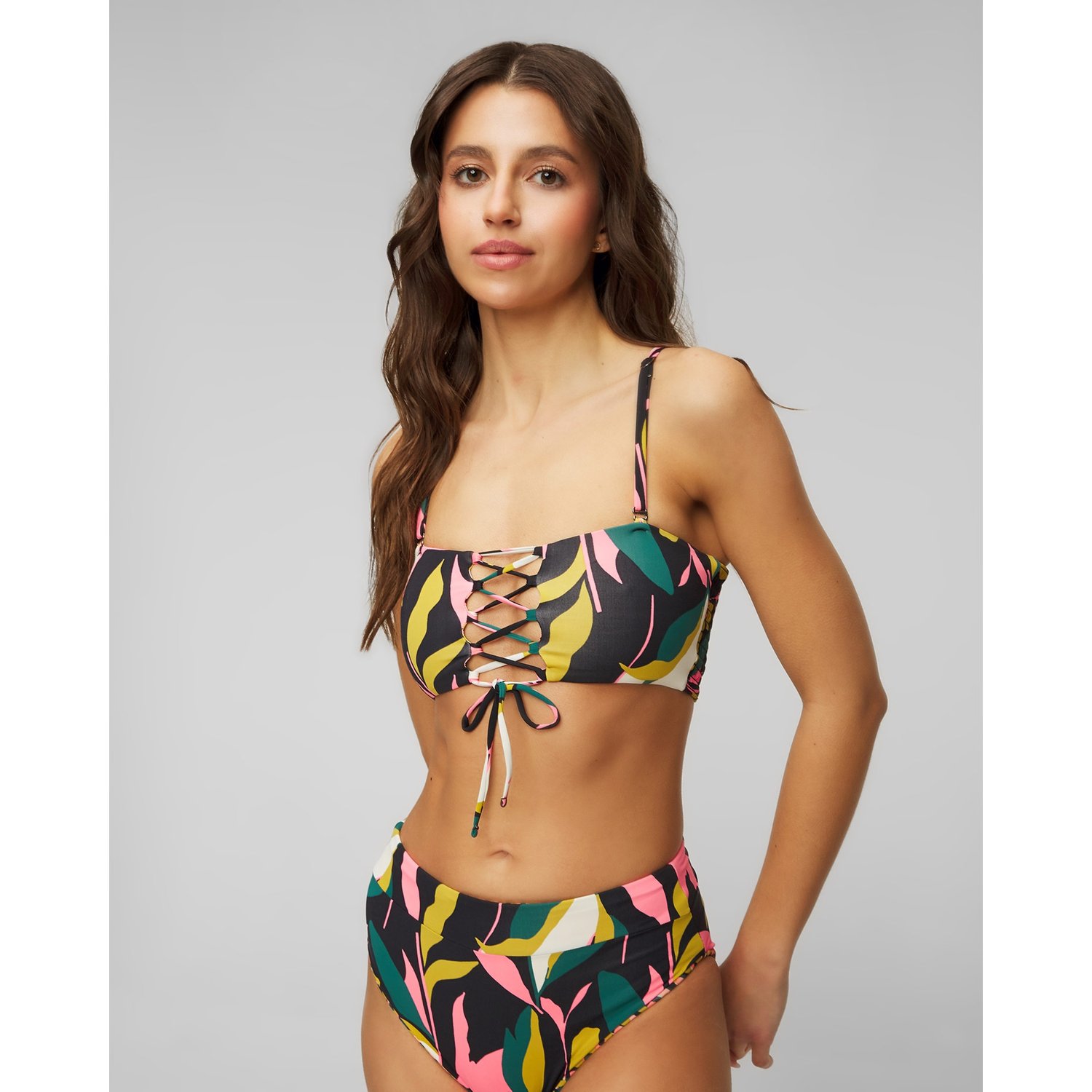 Dwustronna Góra Od Stroju Kąpielowego Damska Maaji Lush Leaves Artemis