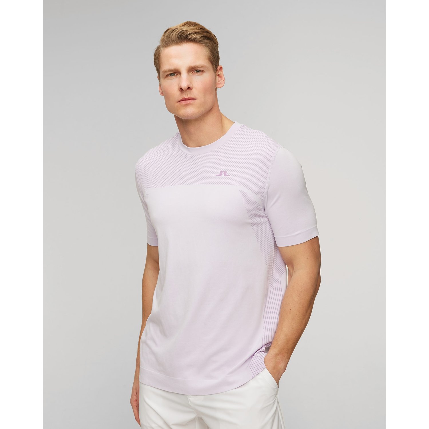 Różowy T-shirt Męski J.lindeberg Kai Seamless Top