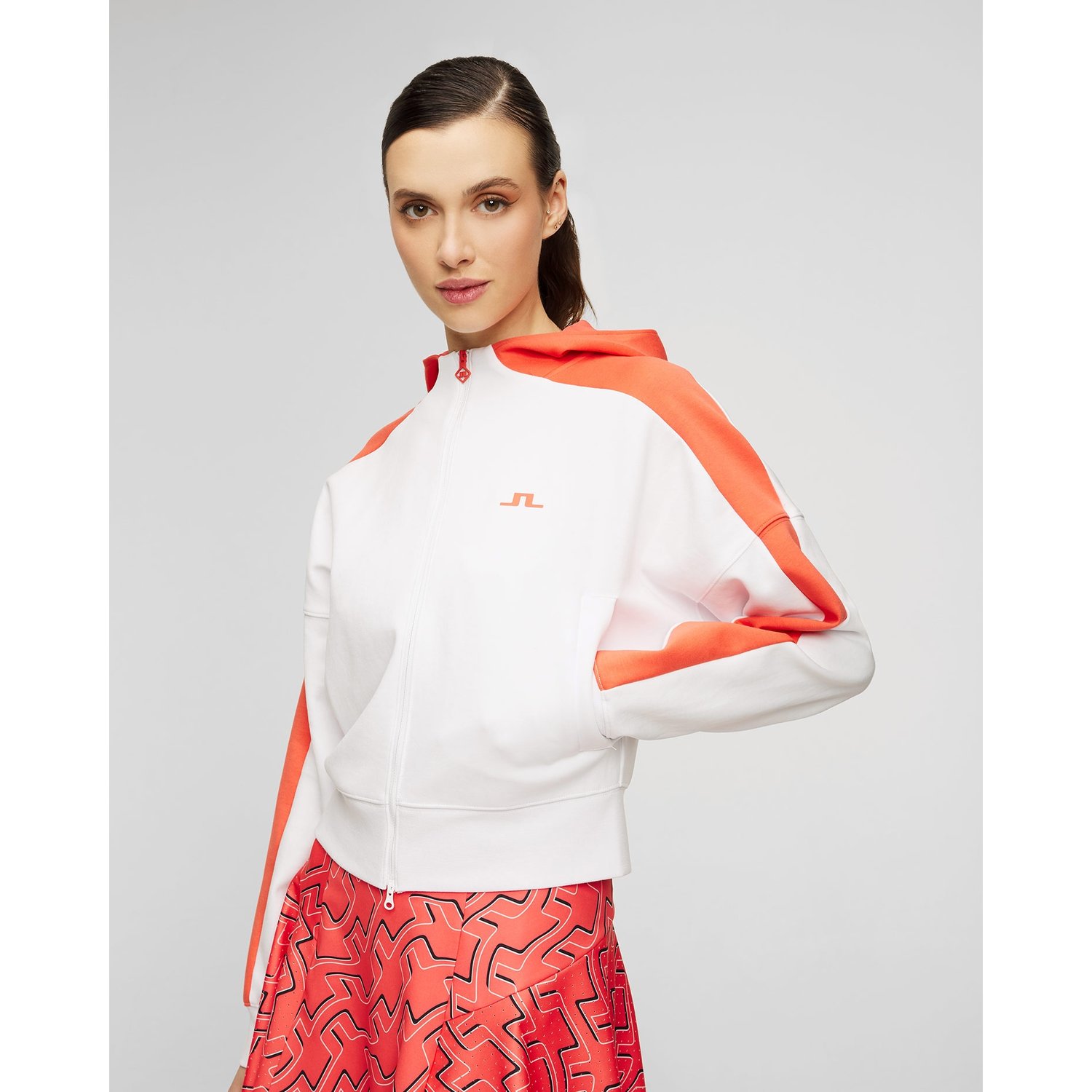 Biała Bluza Damska J.lindeberg Amelia Hood