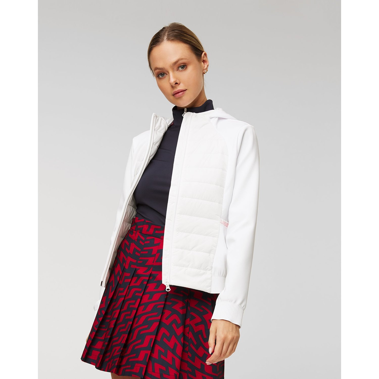 Kurtka Hybrydowa J.lindeberg W Keisha Hybrid Hood Jacket