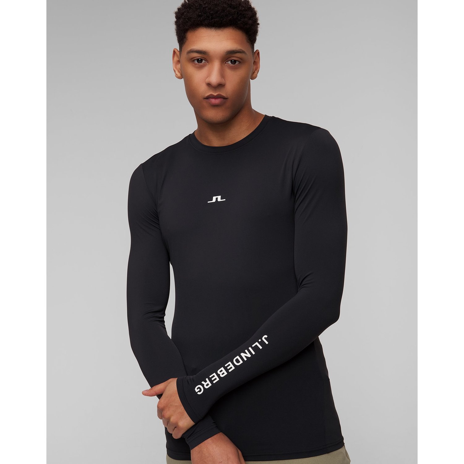 Czarny Longsleeve Męski J.lindeberg Thor