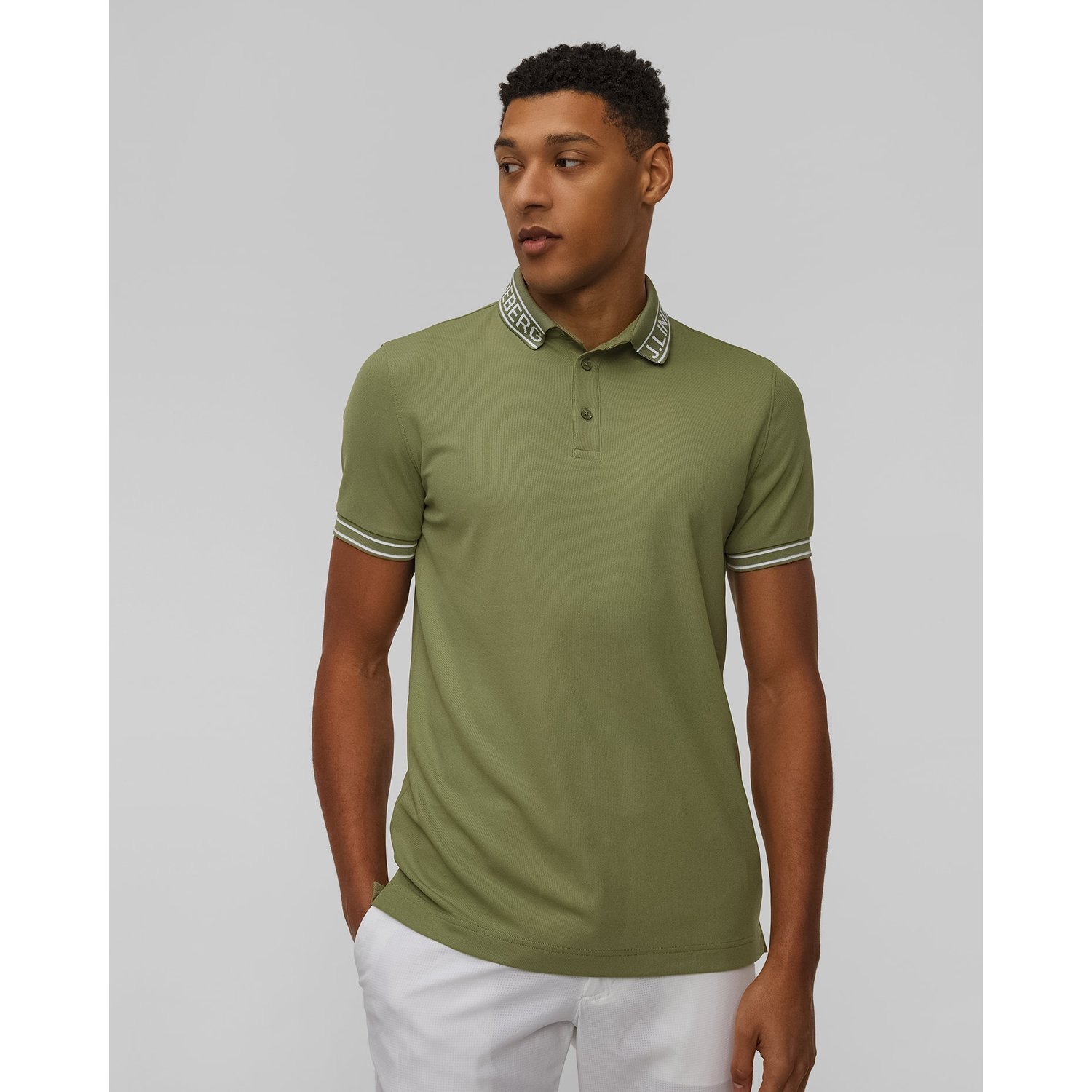 Polo Techniczne Męskie J.lindeberg Austin Polo Zielone