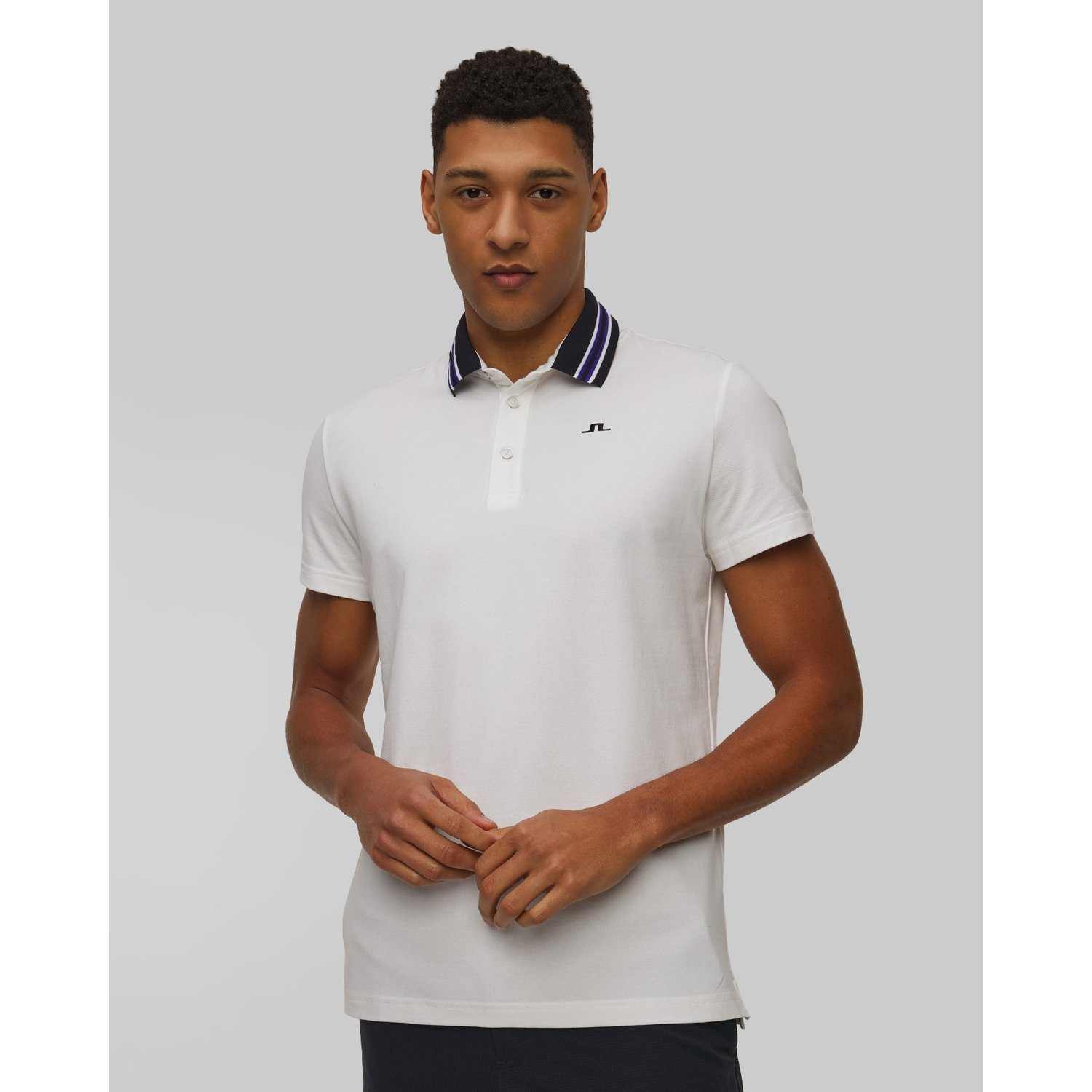 Polo Męskie J.lindeberg Bjorn Polo Białe