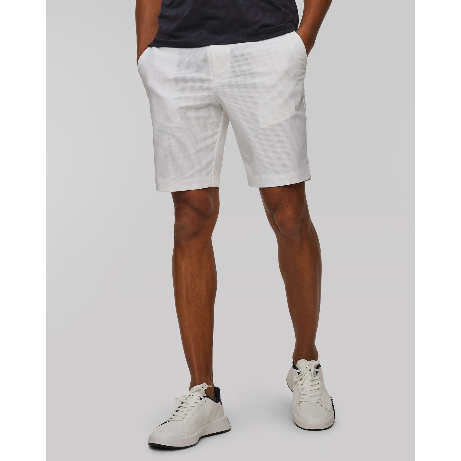 Szorty Golfowe Męskie J.lindeberg Vent Shorts Białe