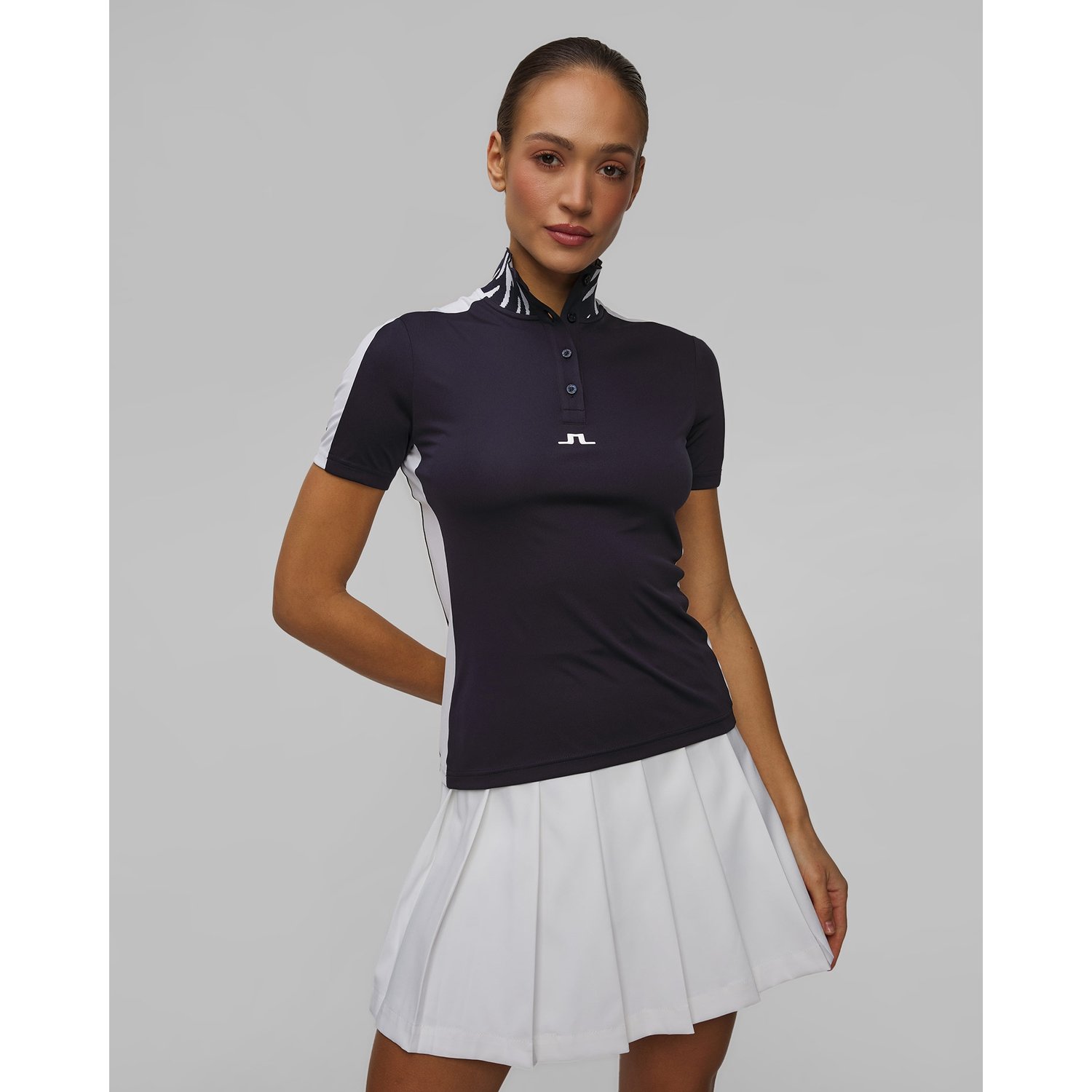 Polo Techniczne Damskie J.lindeberg Pip Polo Granatowe