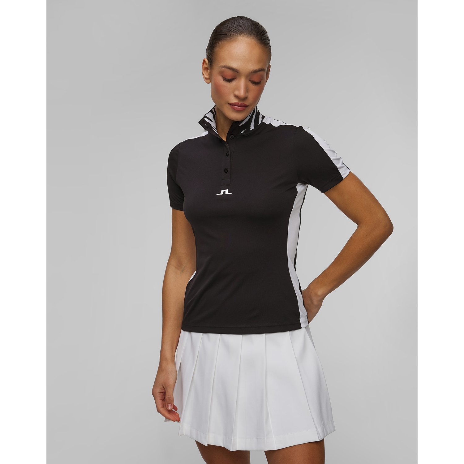 Polo Techniczne Damskie J.lindeberg Pip Polo Czarne