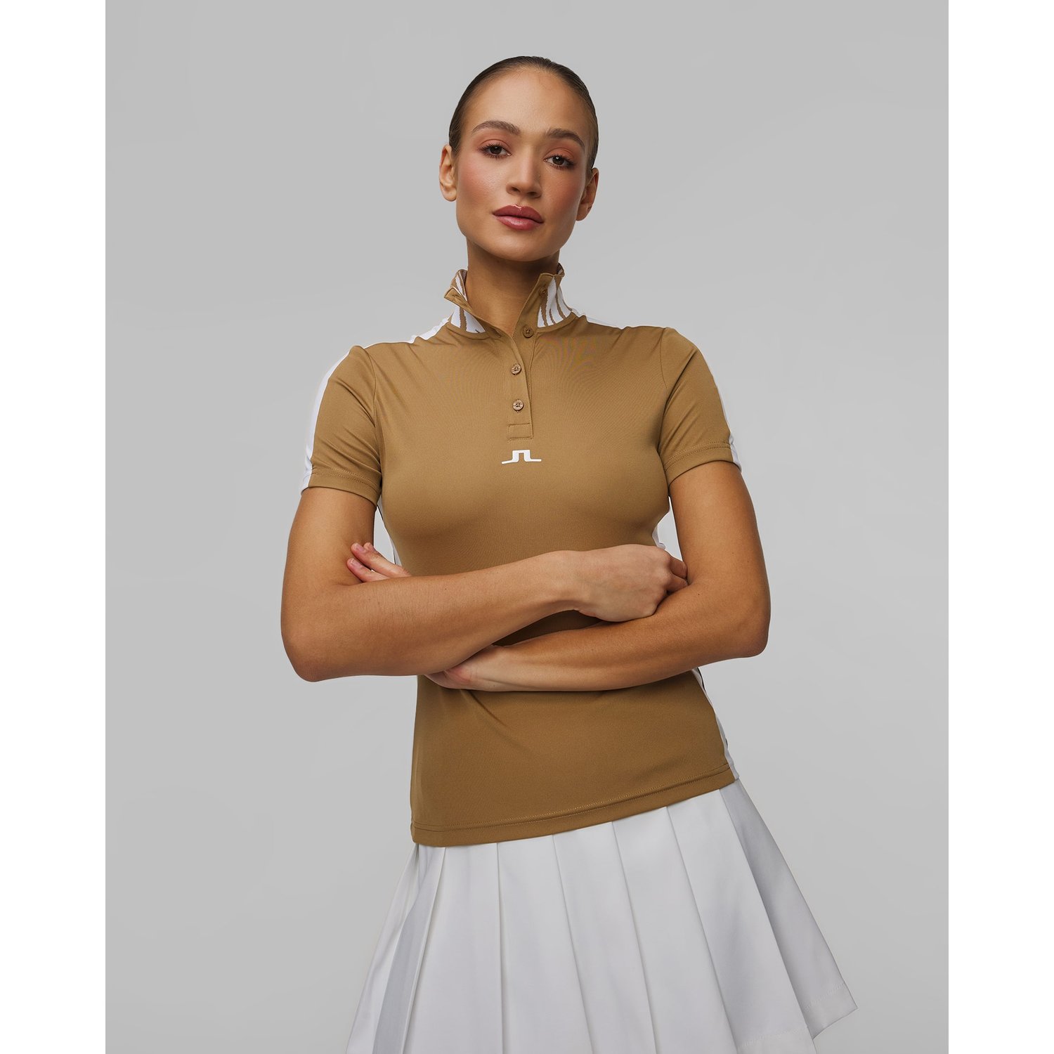 Polo Techniczne Damskie J.lindeberg Pip Polo Złote