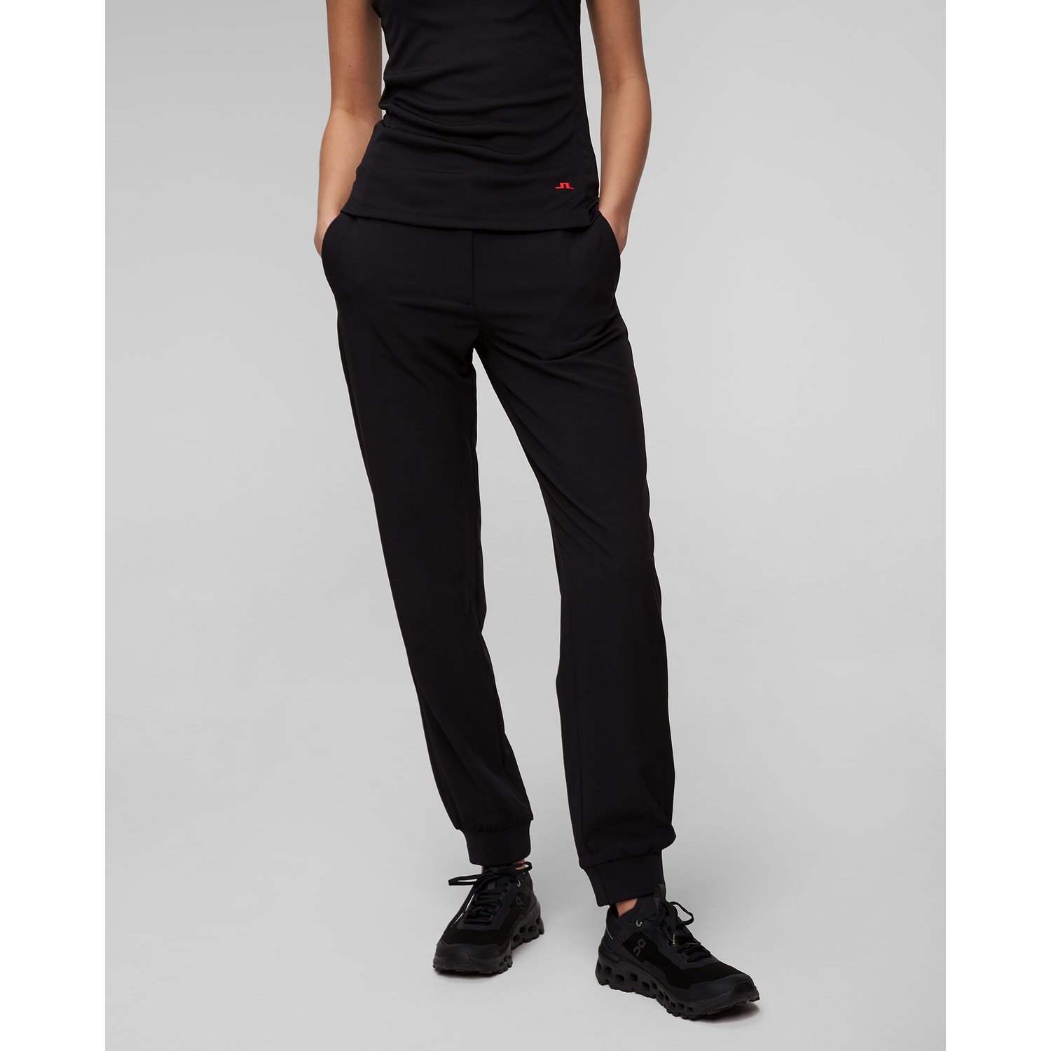 Czarne Spodnie Damskie J.lindeberg Elena Jogger Pant