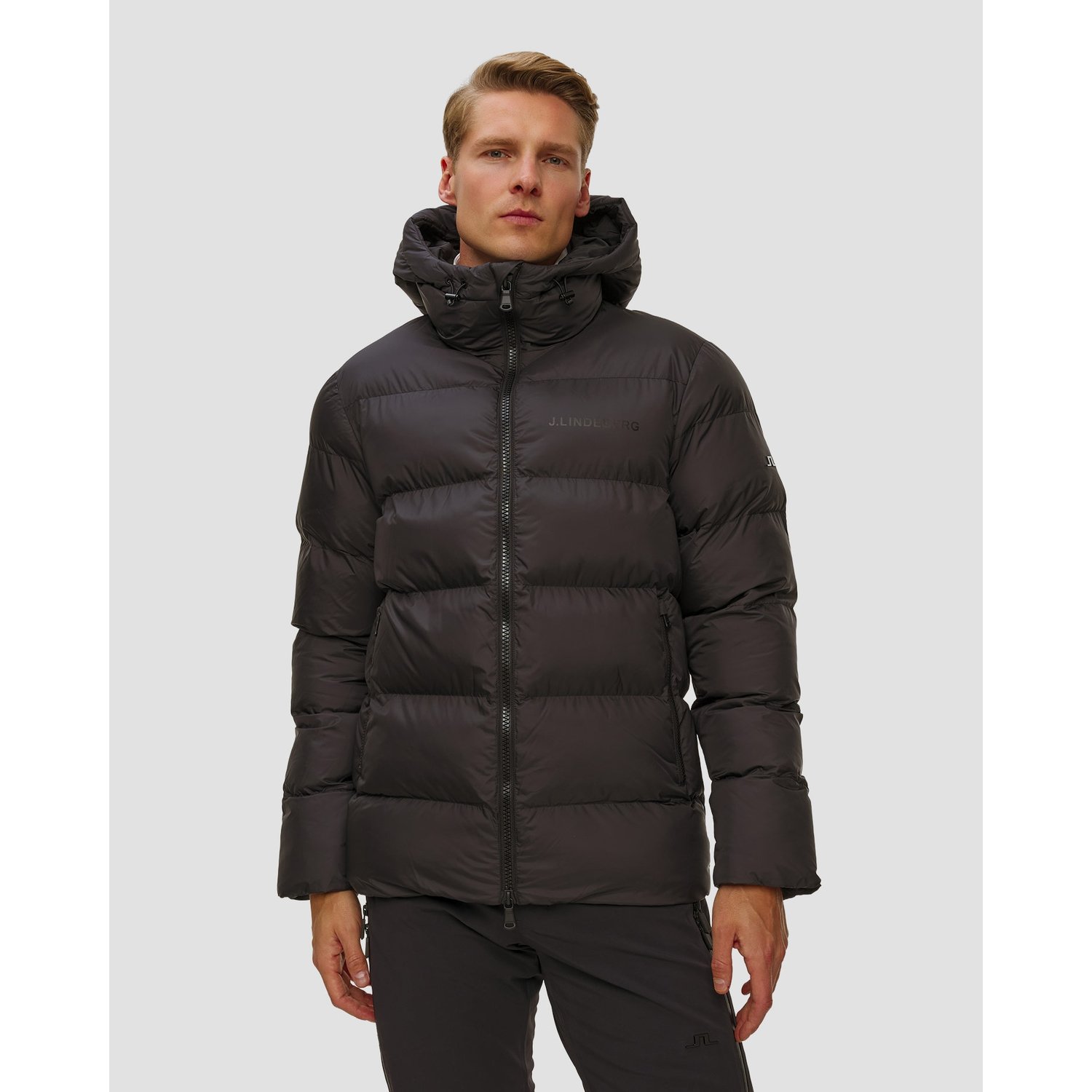 Kurtka Zimowa Męska J.lindeberg Barek Padded Jacket Czarna