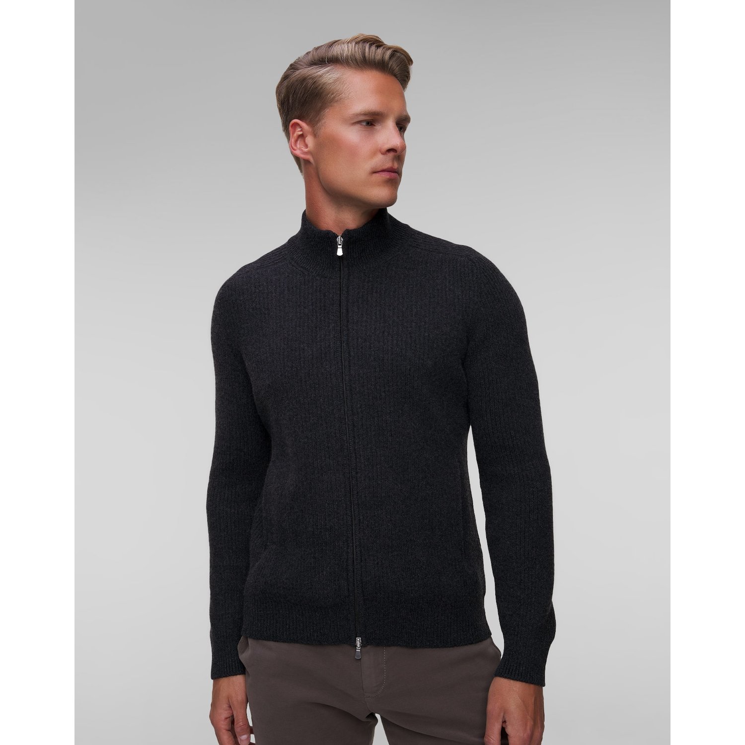 Kaszmirowy Sweter Rozpinany Gran Sasso
