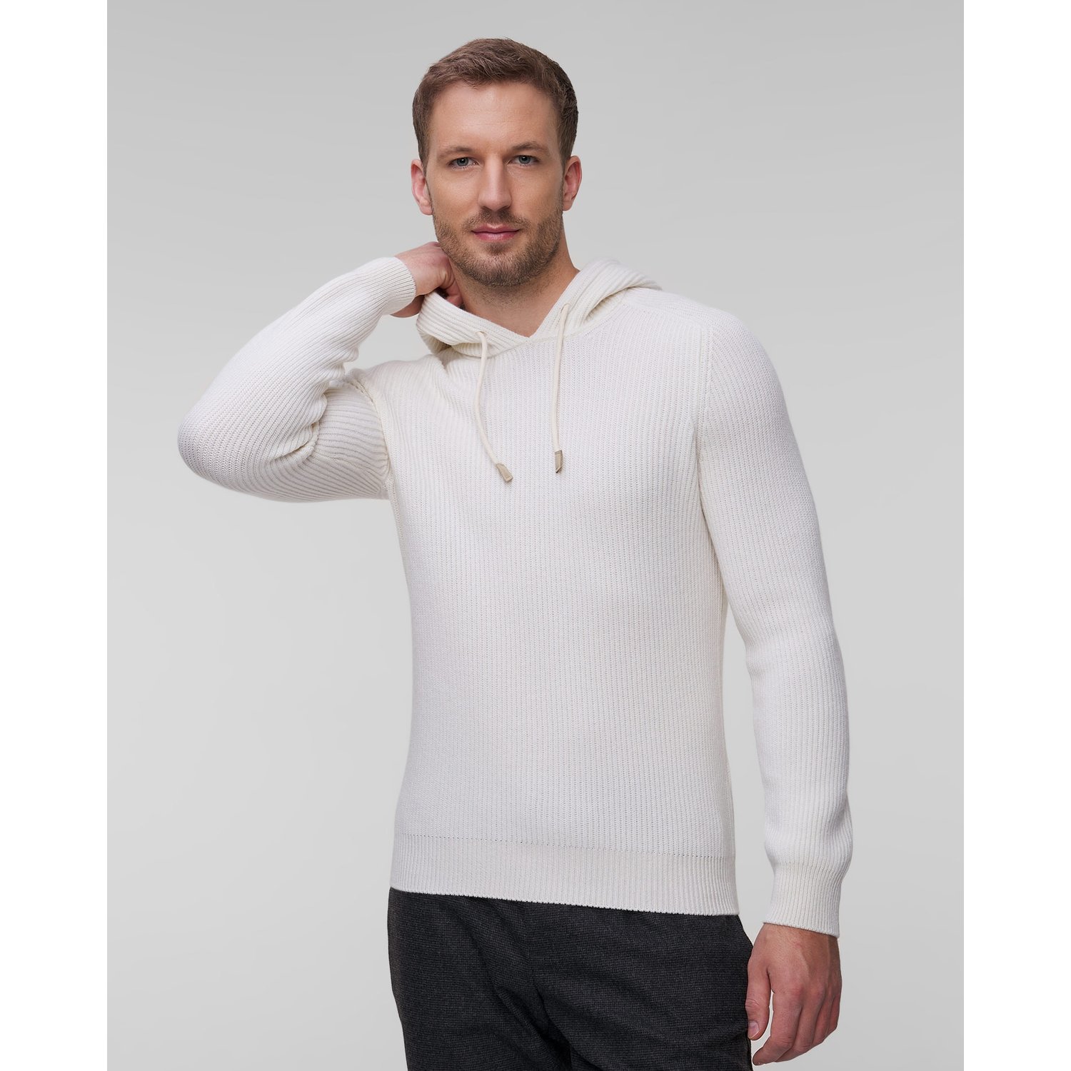 Sweter Męski Z Kapturem Gran Sasso