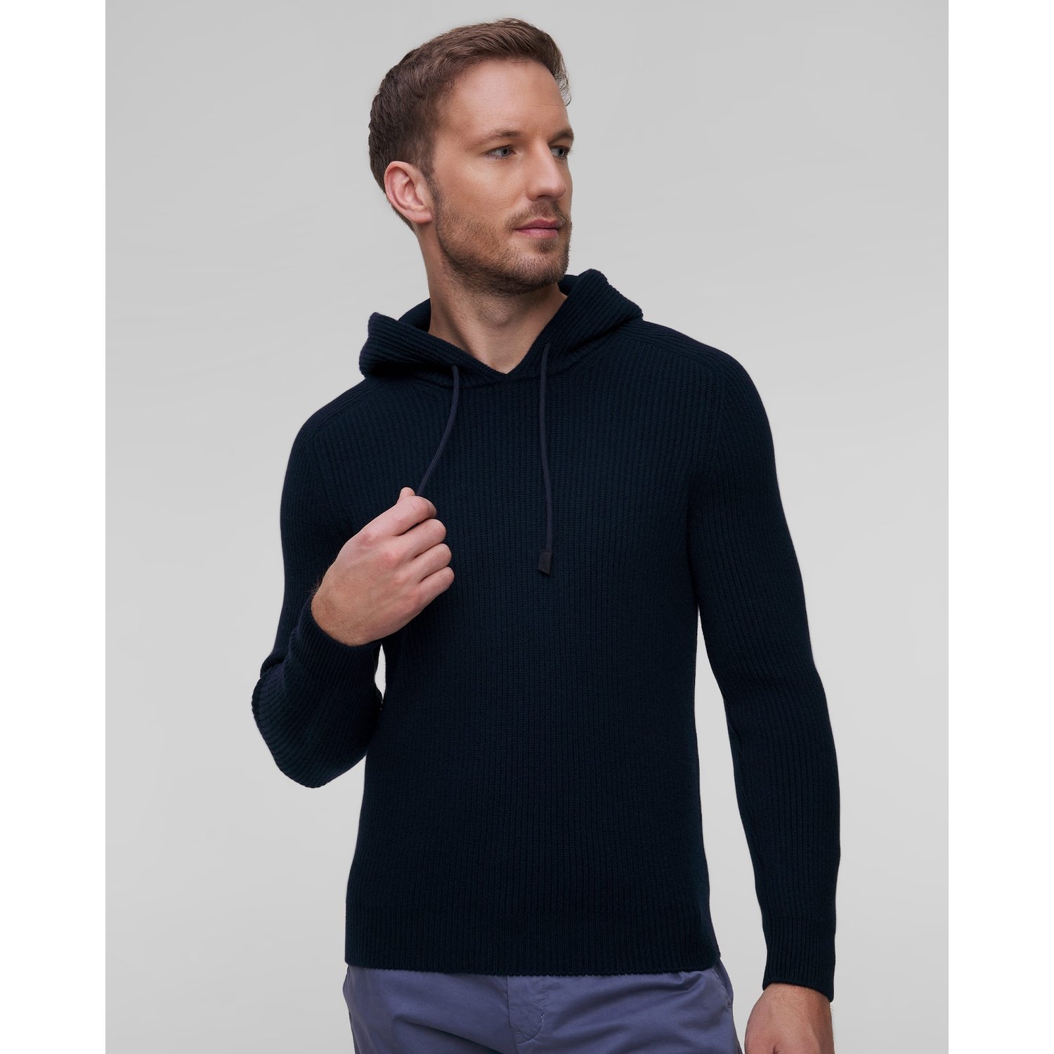 Sweter Męski Z Kapturem Gran Sasso