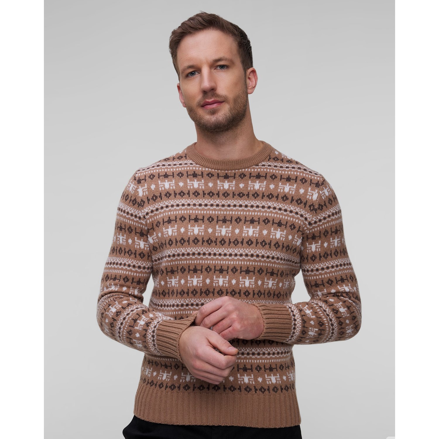 Sweter Kaszmirowy Męski Gran Sasso