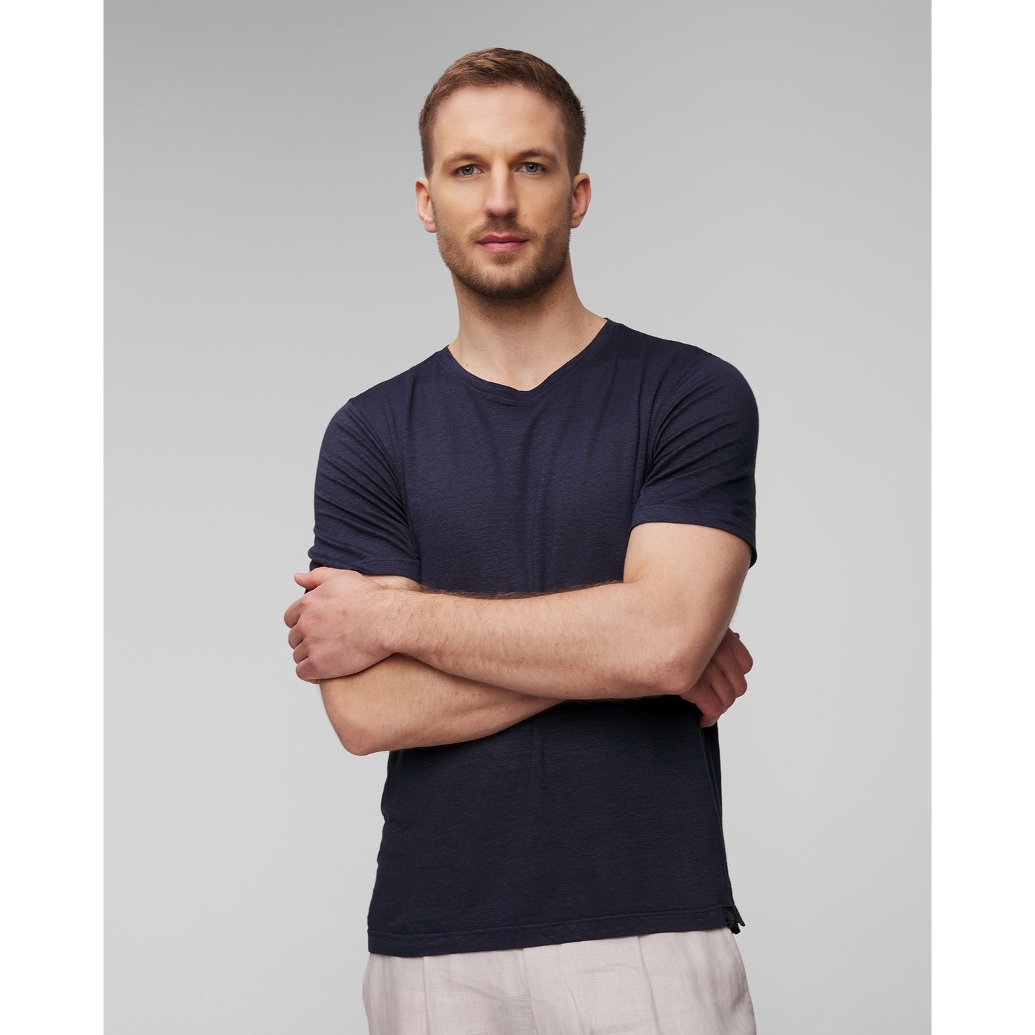 T-shirt Lniany Gran Sasso Vintage