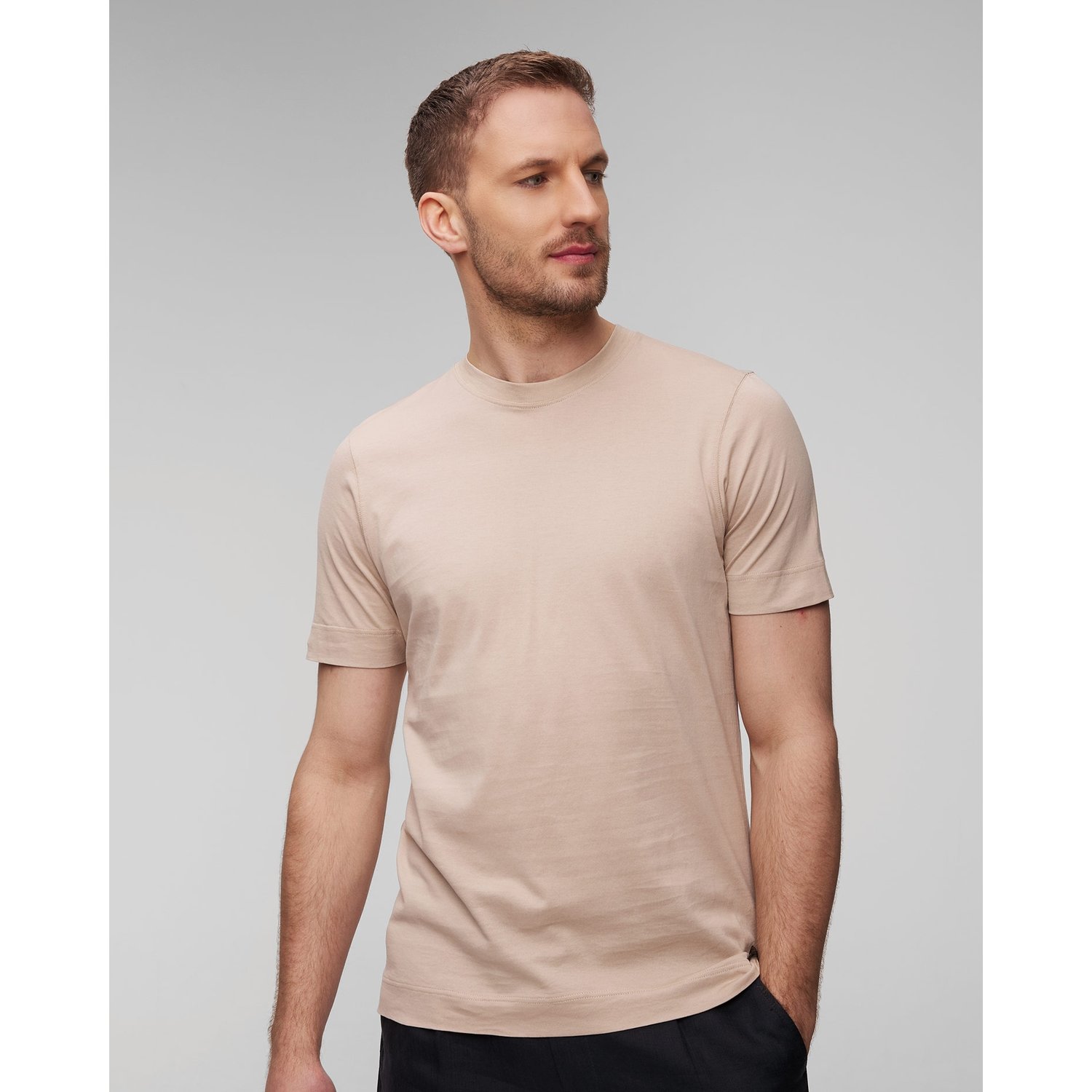 T-shirt Bawełniany Męski Gran Sasso
