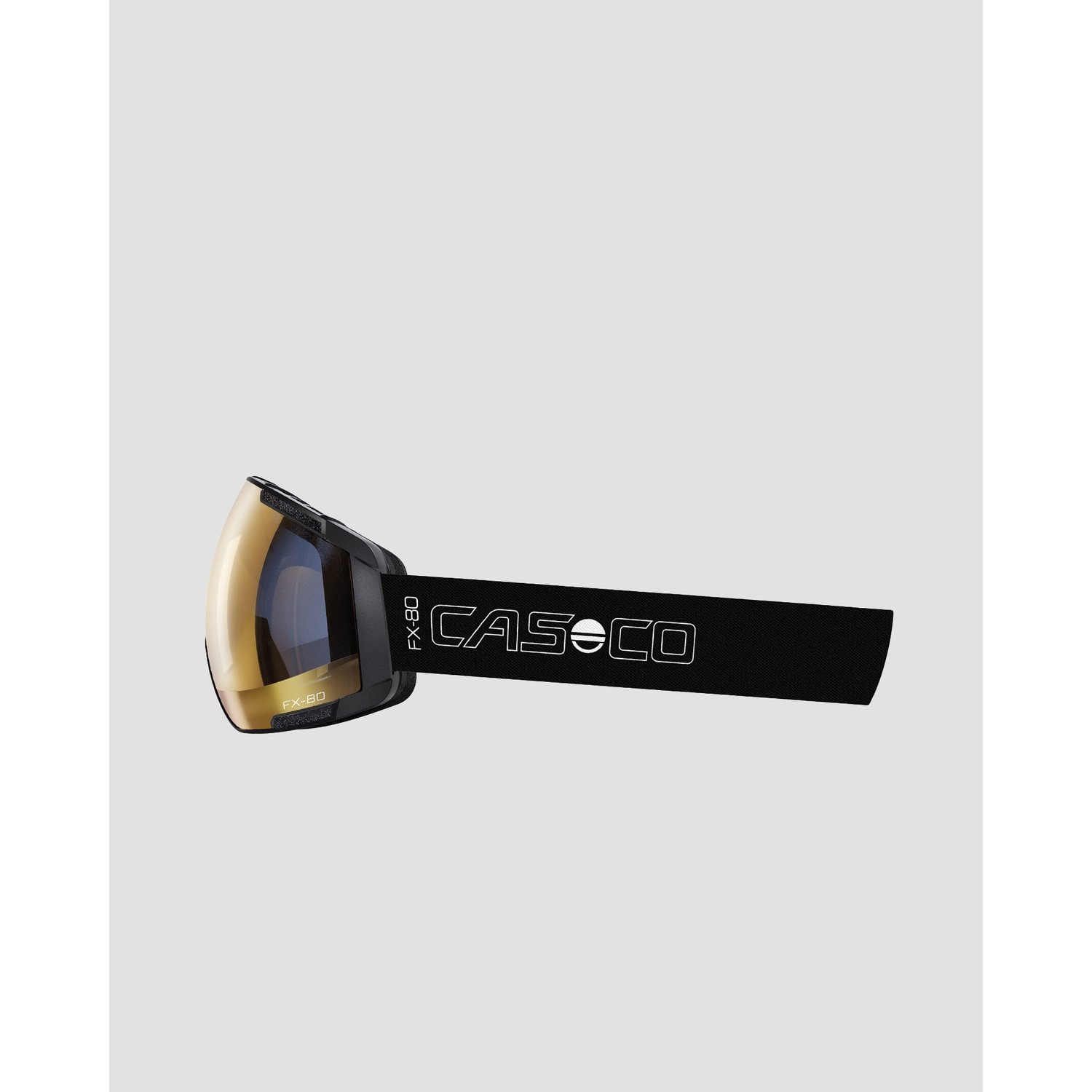 Czarne Gogle Narciarskie Casco Fx-80 Strap Vautron+