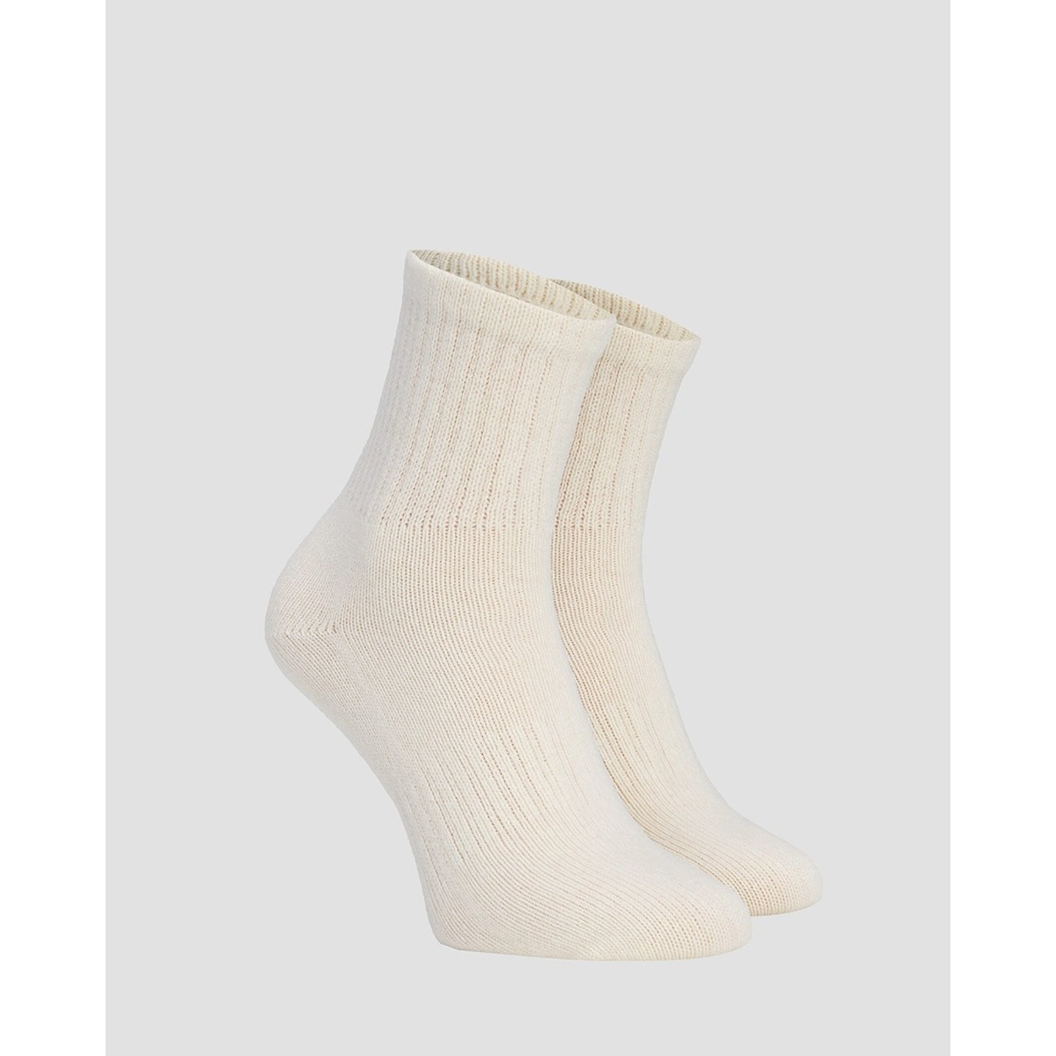 Białe Skarpetki Z Kaszmiru Damskie Kujten Socks