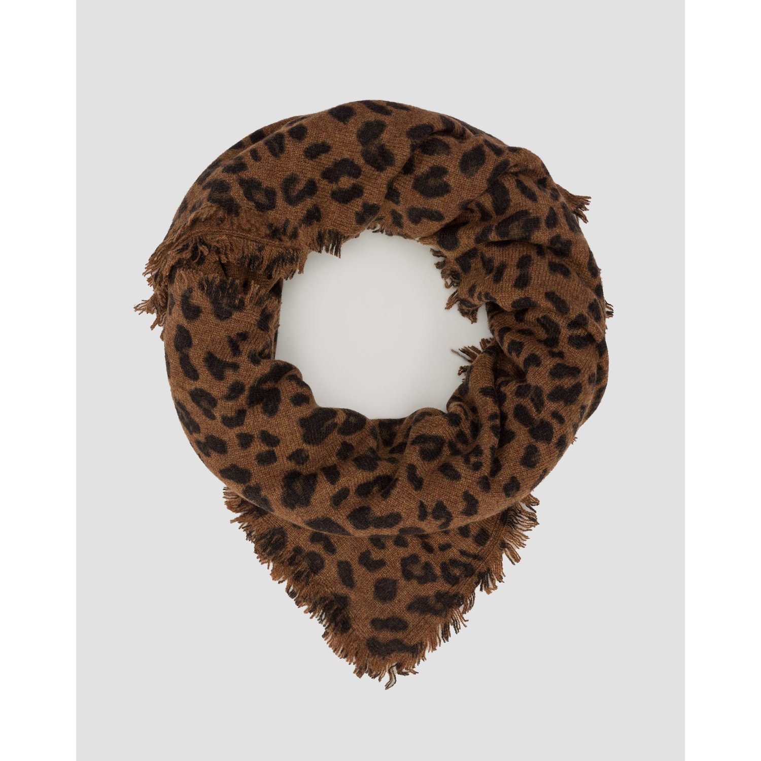 Szal Z Kaszmiru Damski Kujten Hachiko Leopard
