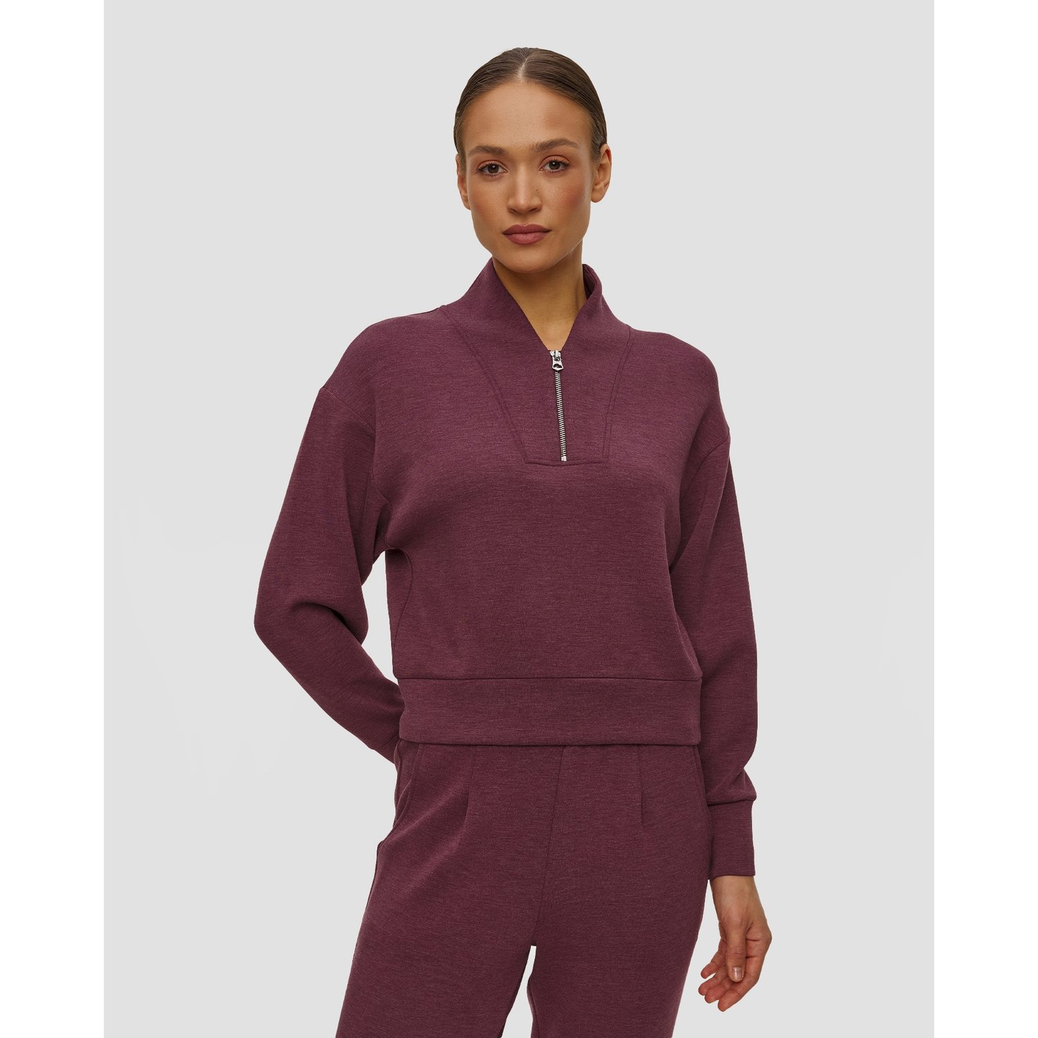 Burgundowa Bluza Damska Varley Davidson Sweat