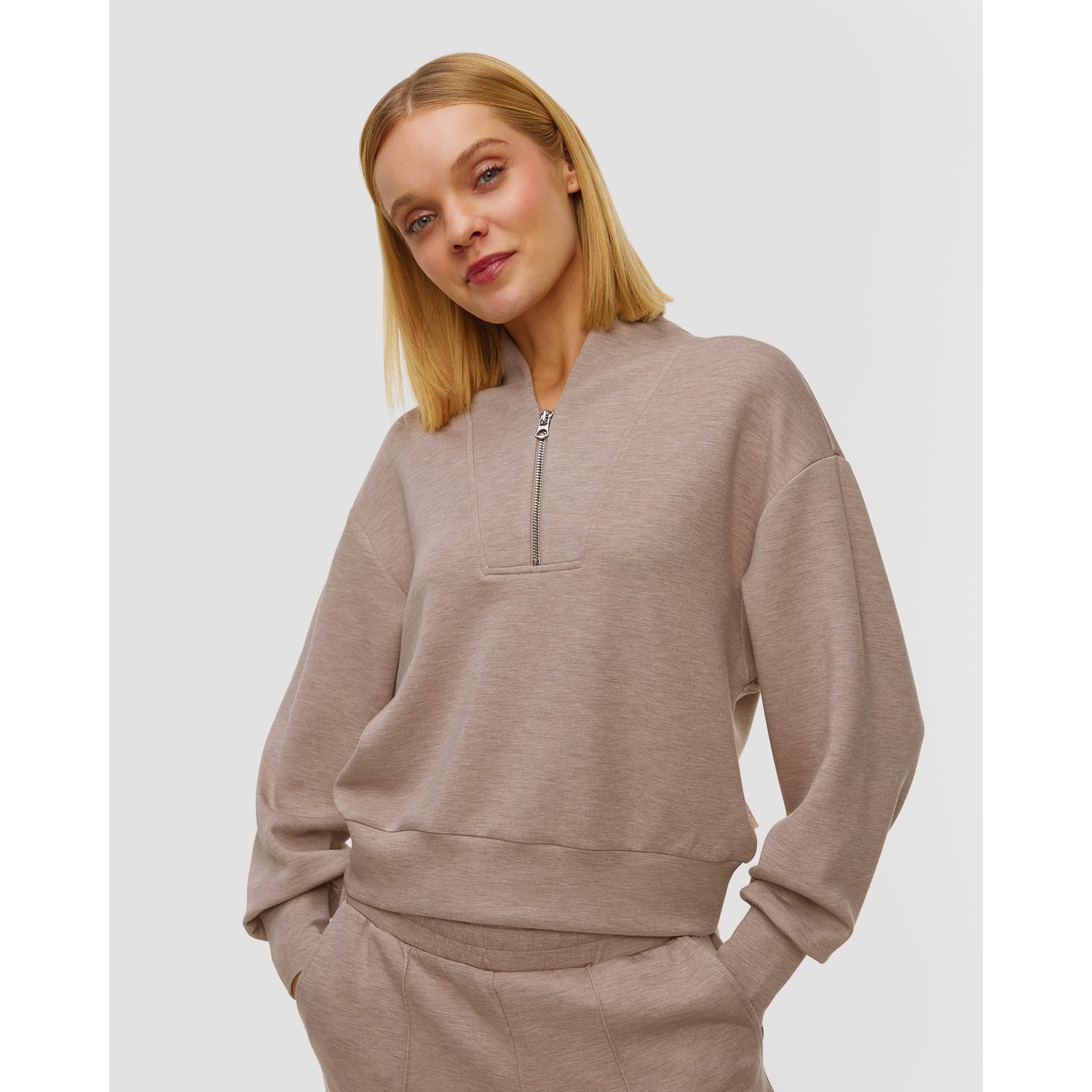Brązowa bluza damska Varley Davidson Sweat