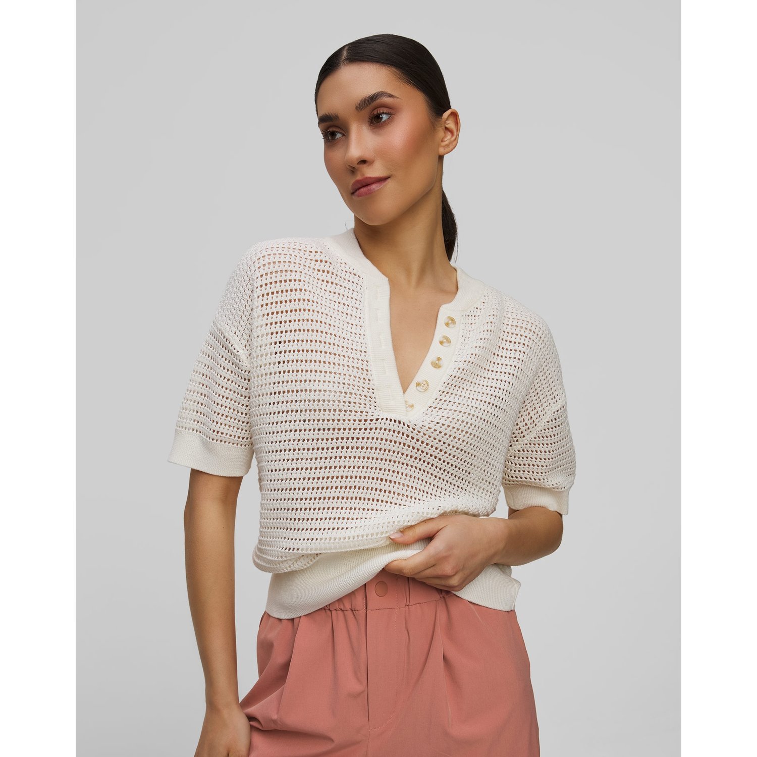Ażurowy Top Damski Varley Callie Knit Top