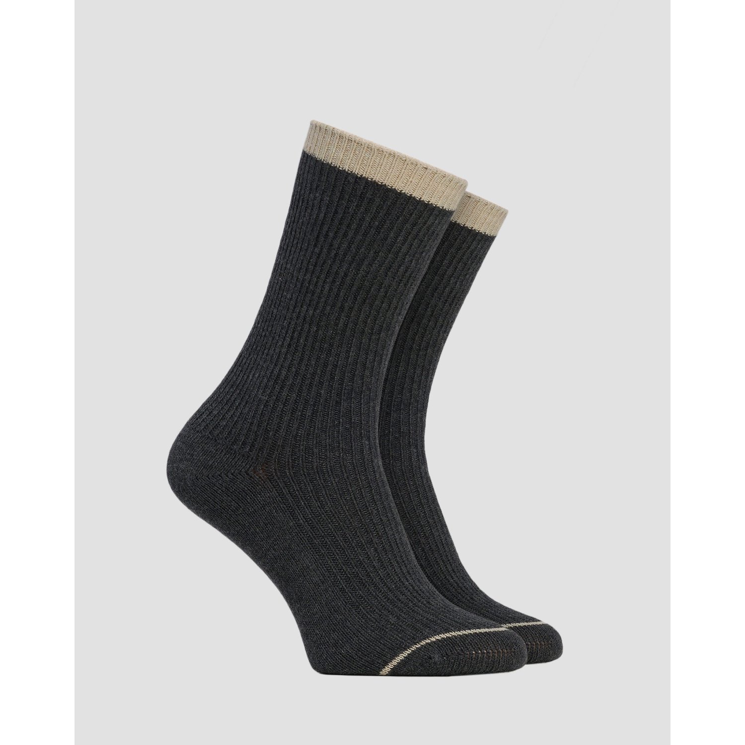 Szare Skarpety Z Kaszmirem Damskie Varley Kerry Plush Roll Top Sock