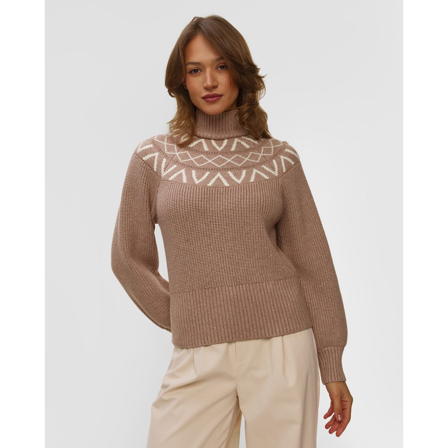 Sweter Damski Varley Marcie Fairisle Yoke Knit