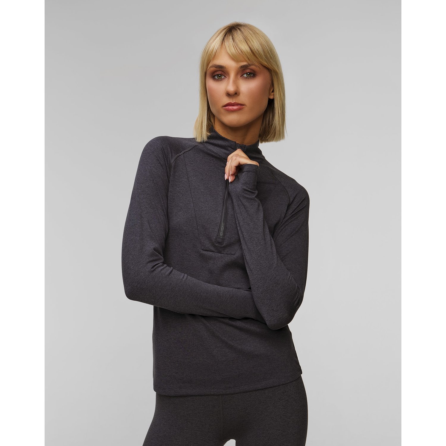 Szara Bluza Damska Varley Always Warm Base Layer Hf Zip