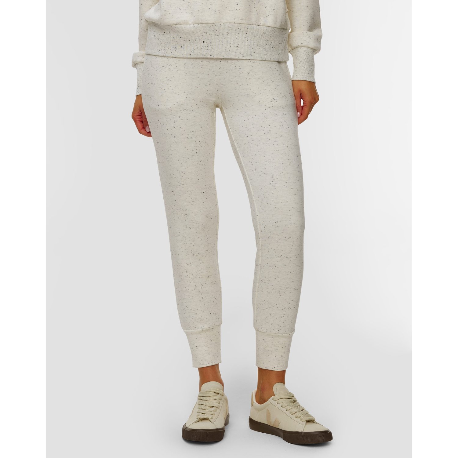 Szare Spodnie Dresowe Damskie Varley The Slim Cuff Pant 27.5