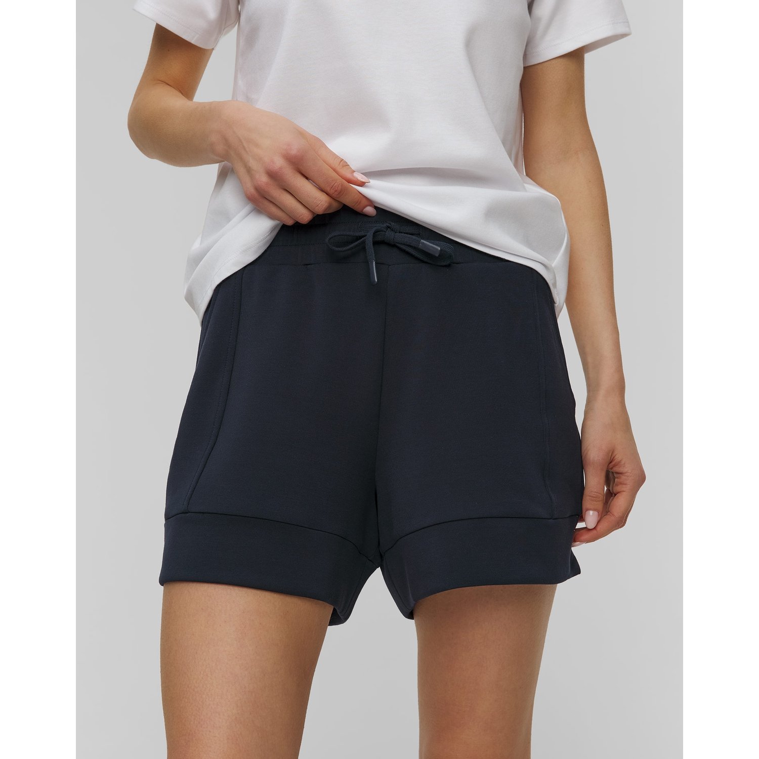 Granatowe Szorty Dresowe Damskie Varley Atrium High Rise Short 4.5