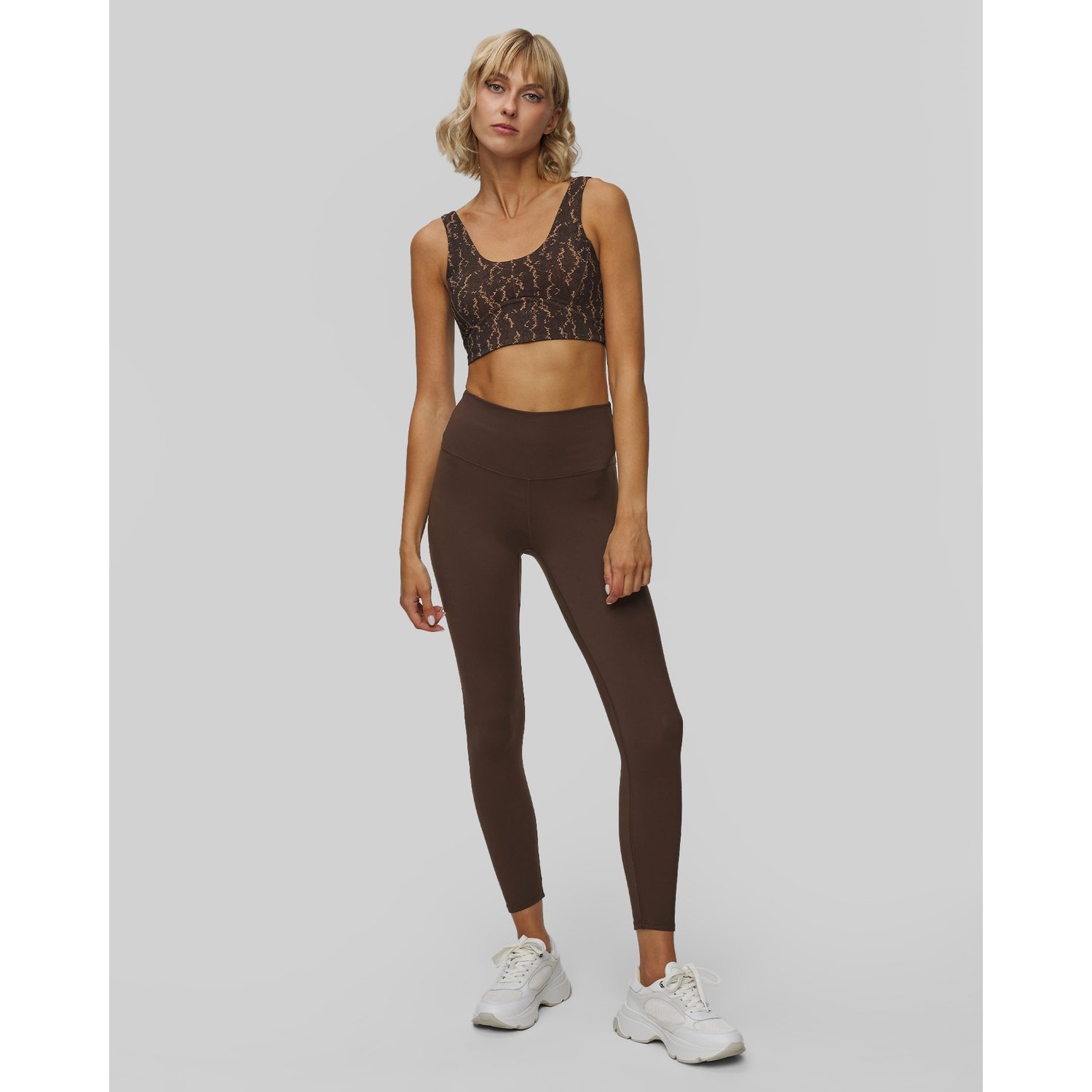 Brązowe Legginsy Damskie Varley Freesoft High Rise Legging 25