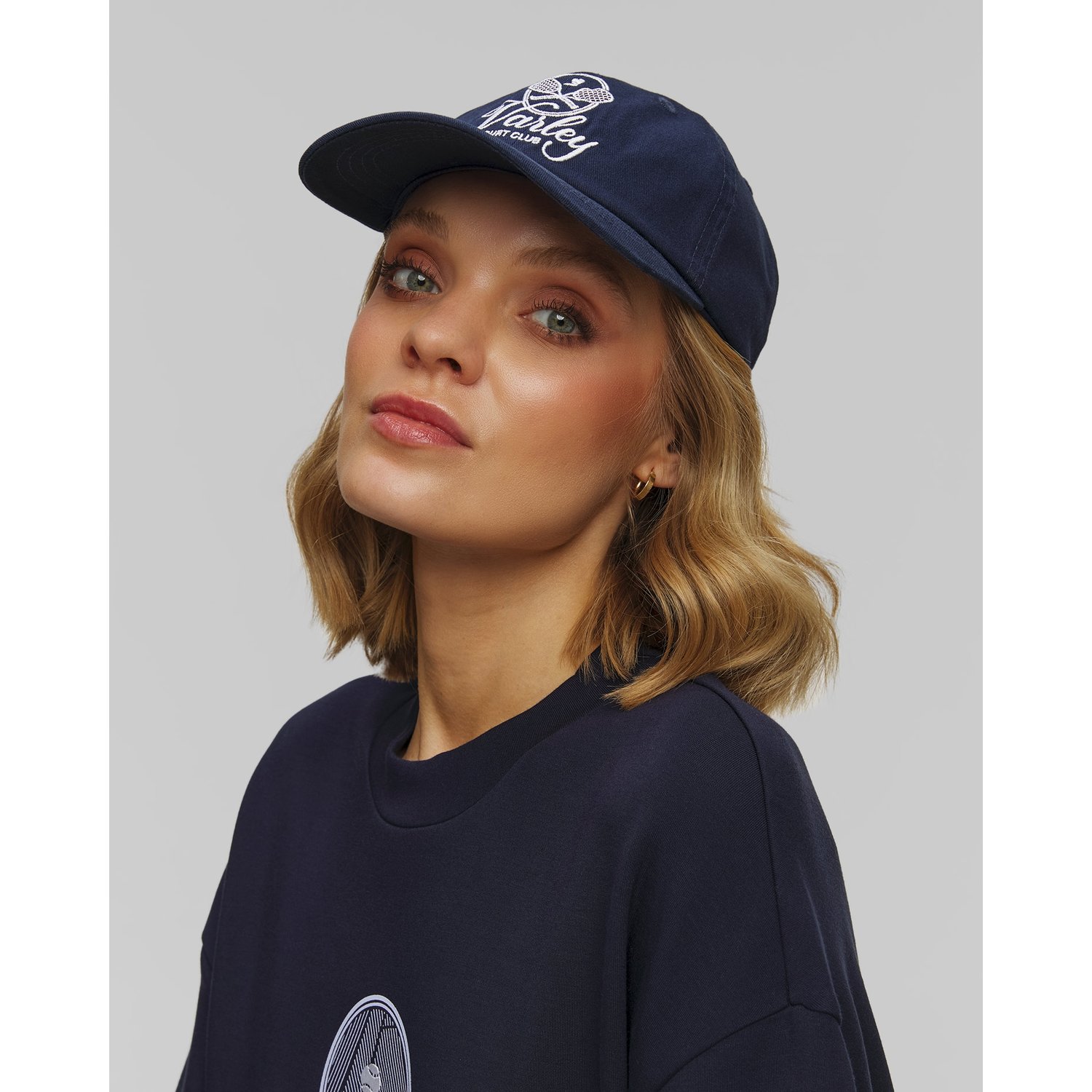 Granatowa Czapka Z Daszkiem Damska Varley Noa Club Cap