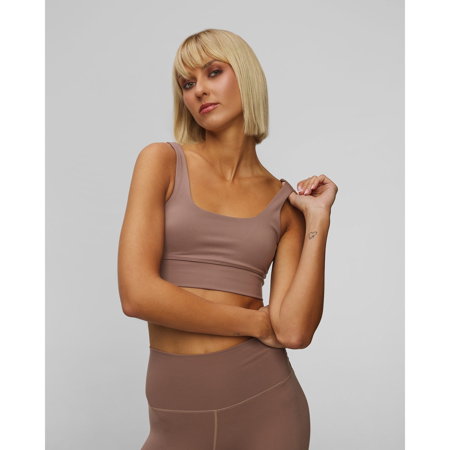 Jasnobrązowy Stanik Sportowy Damski Varley Freesoft Cori Bra