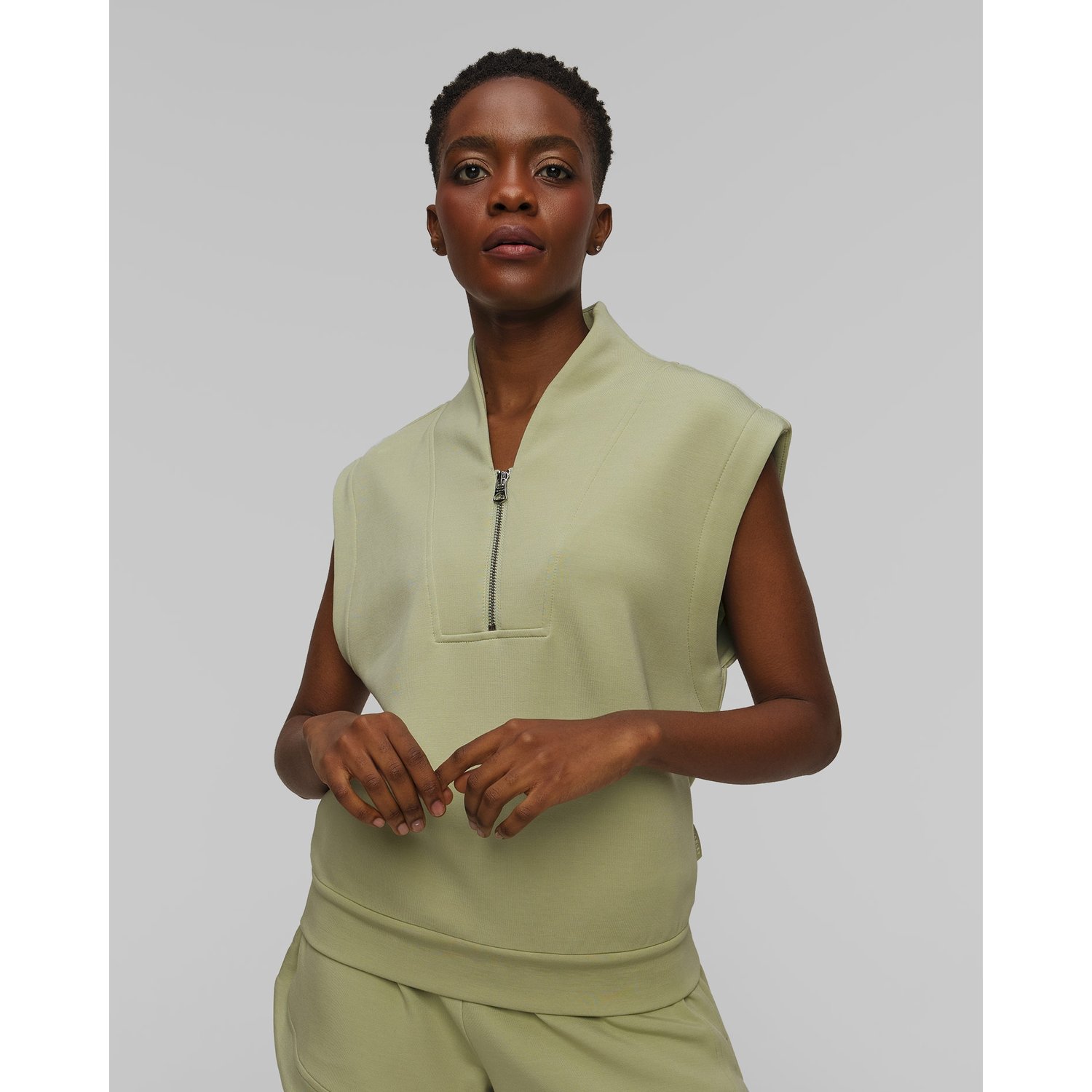 Zielona Bluza Damska Varley Loretta Half Zip