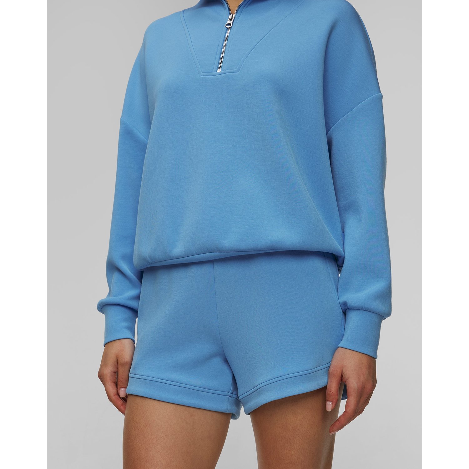 Niebieskie Szorty Dresowe Damskie Varley Ollie High Rise Short 3.5
