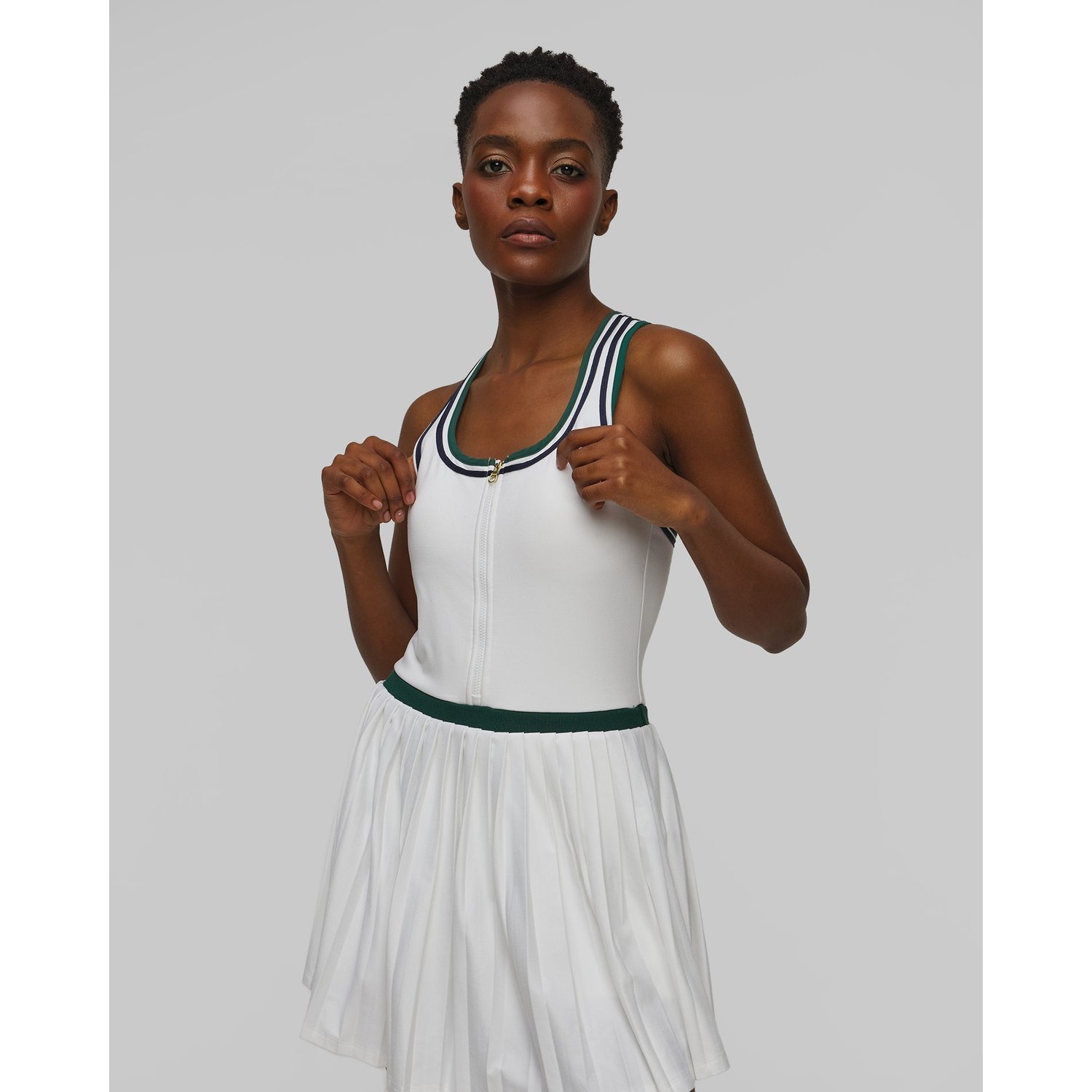 Biała Sukienka Damska Varley Jane Court Dress 28