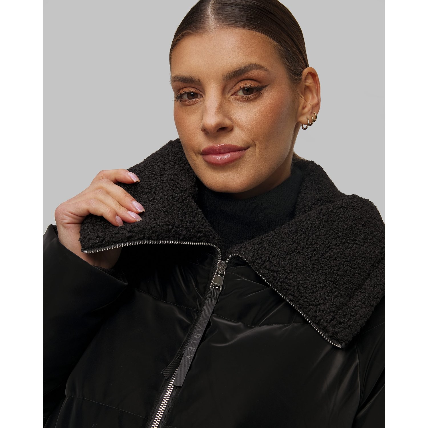 Czarna Kurtka Damska Varley Roseville Down Jacket