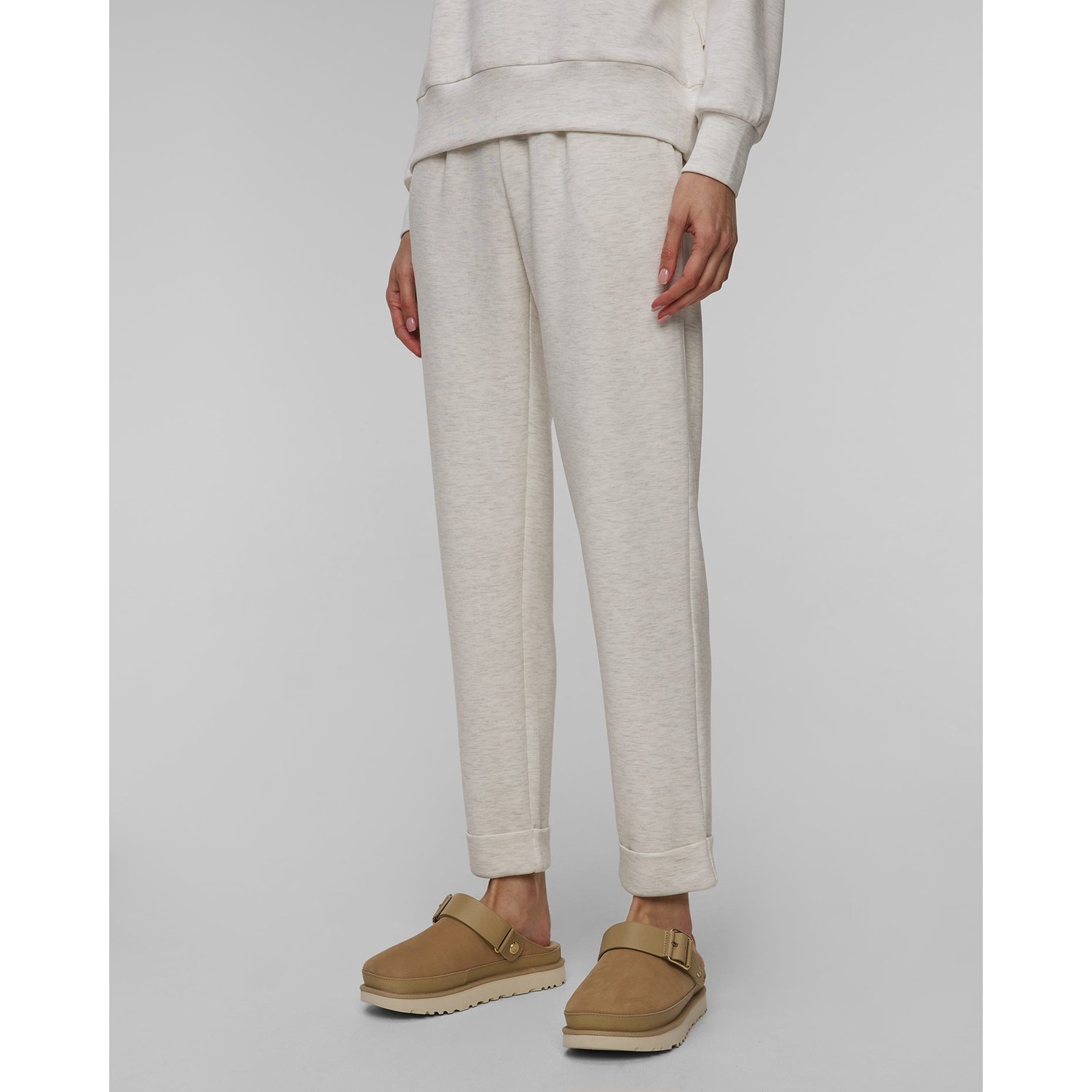 Szare Spodnie Dresowe Damskie Varley The Rolled Cuff Pant 28.5