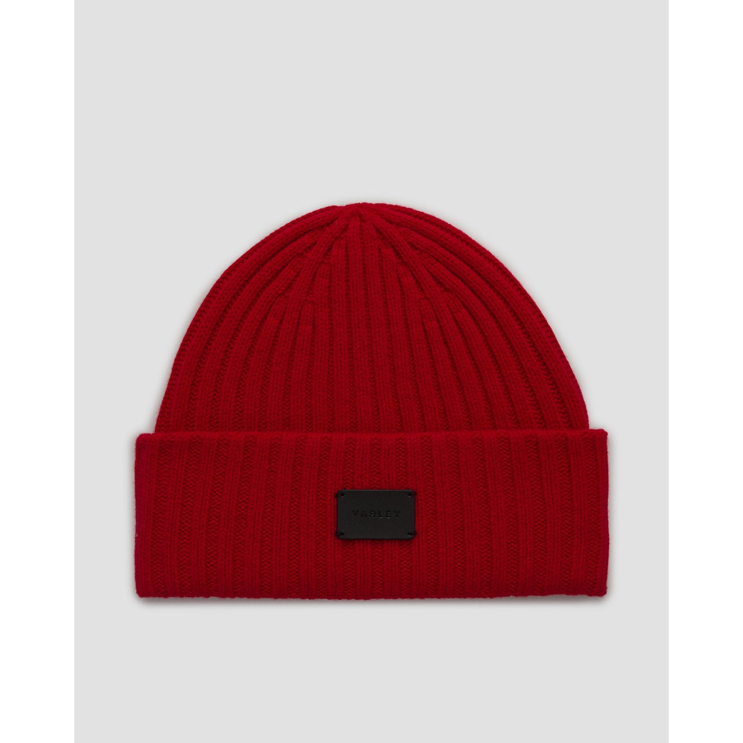 Czerwona Czapka Wełniana Damska Varley Elva Chunky Rib Beanie