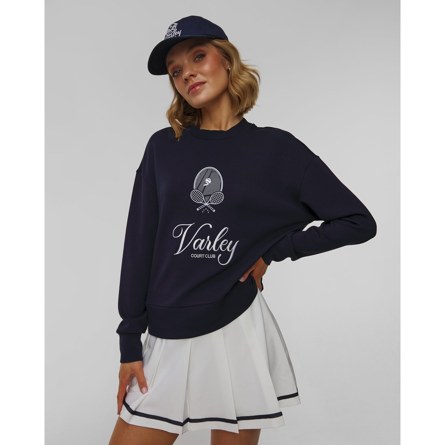 Granatowa Bluza Damska Varley Rasco Namesake Sweat