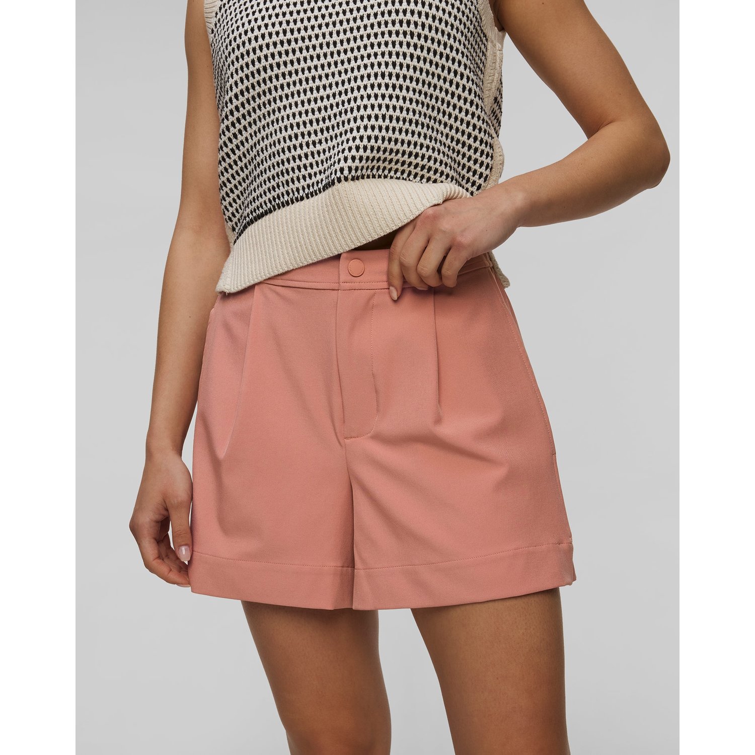 Różowe Szorty Damskie Varley Mariya Easy Pleat Short 4.5